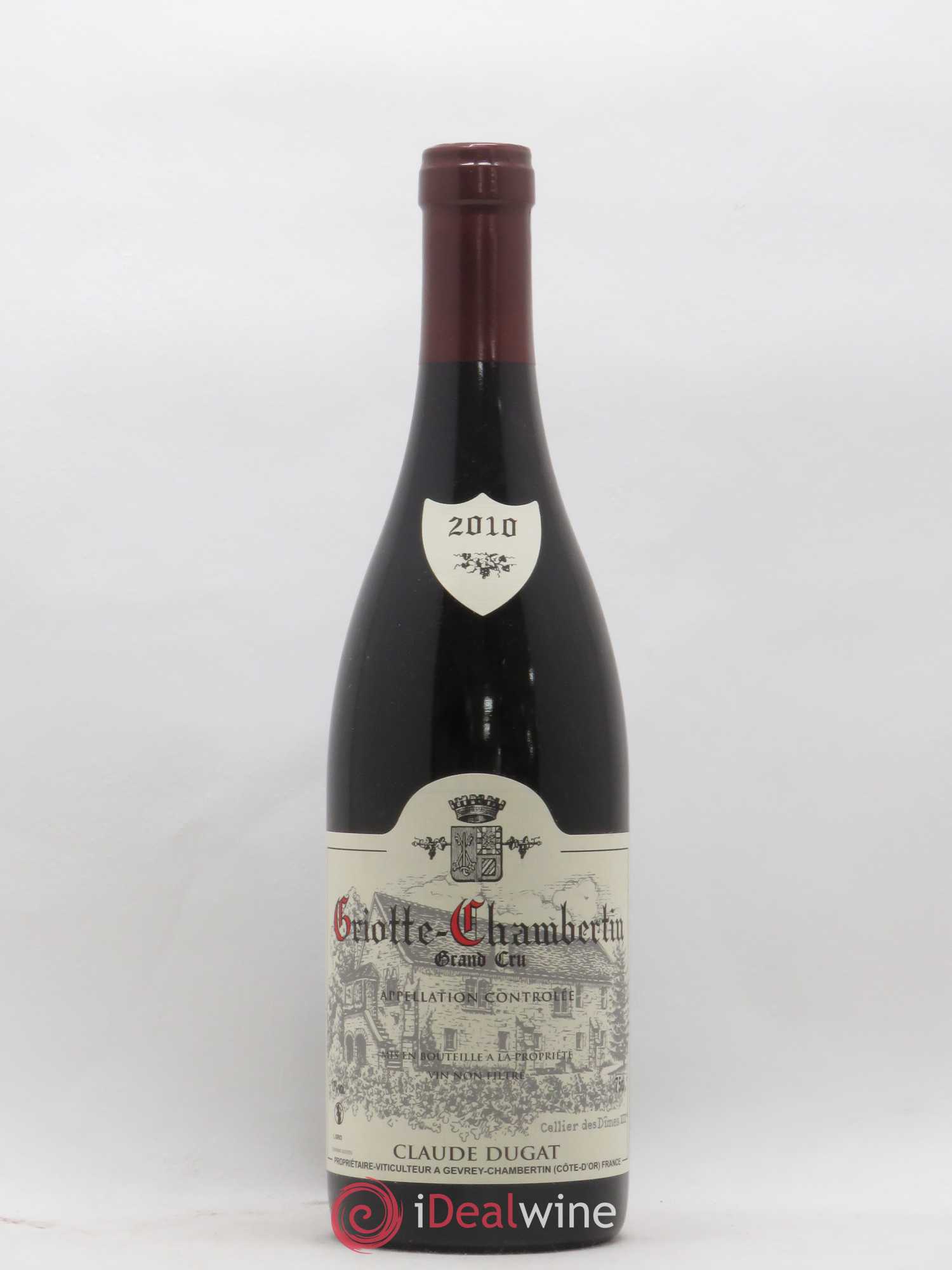 Griotte-Chambertin Grand Cru Claude Dugat 2010 - Lot de 1 bouteille - 0