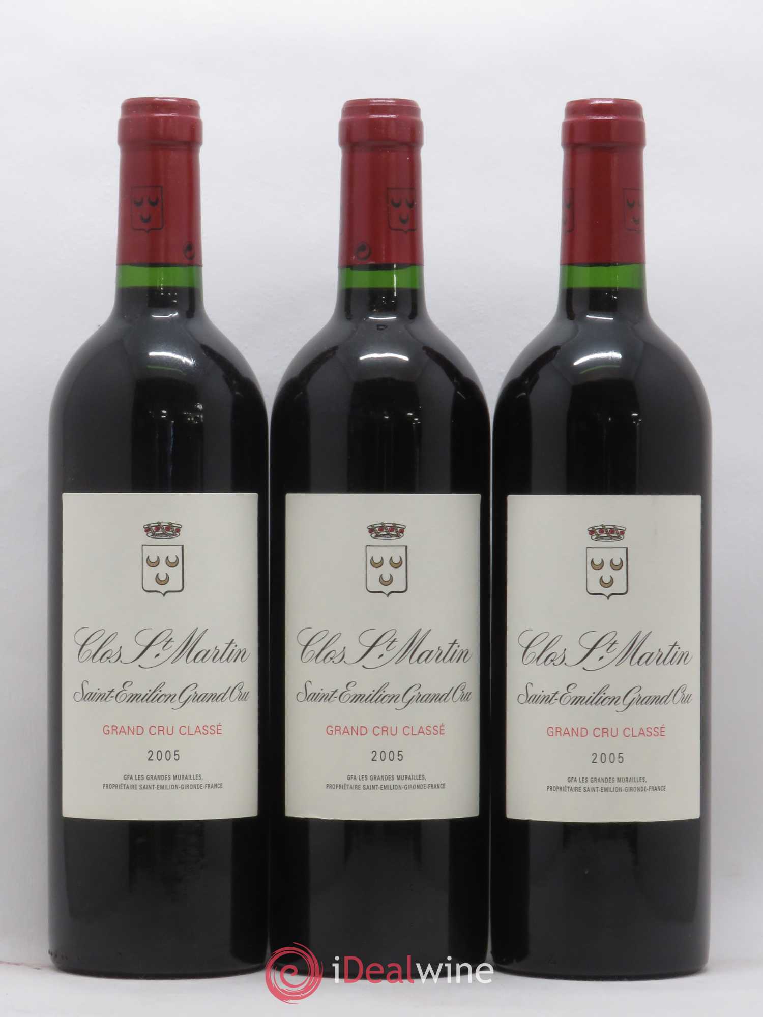 Clos Saint Martin Grand Cru Classé 2005 - Lot de 12 bouteilles - 2