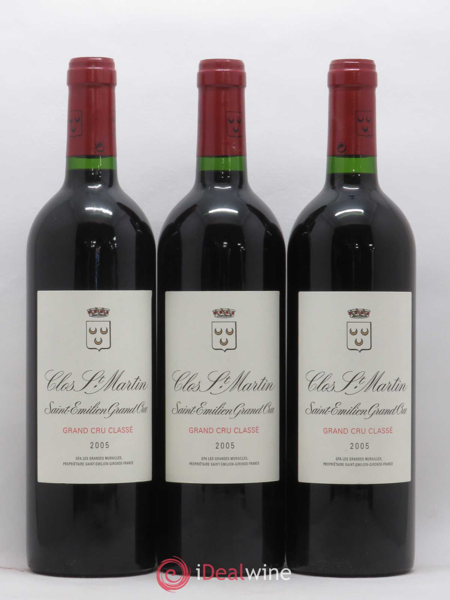 Clos Saint Martin Grand Cru Classé 2005 - Lot de 12 bouteilles - 3
