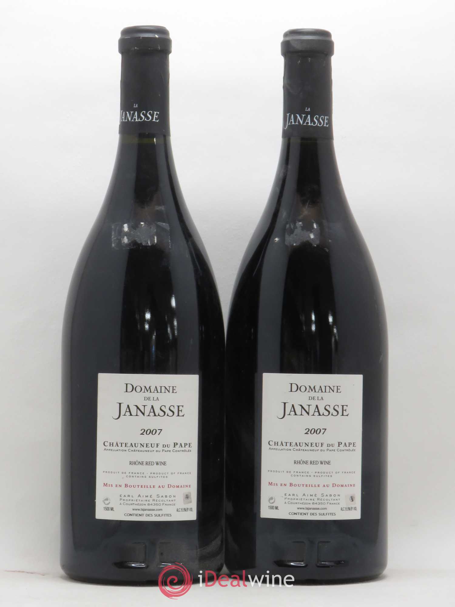 Châteauneuf-du-Pape Cuvée Vieilles Vignes La Janasse (Domaine de) 2007 - Lot de 2 magnums - 1