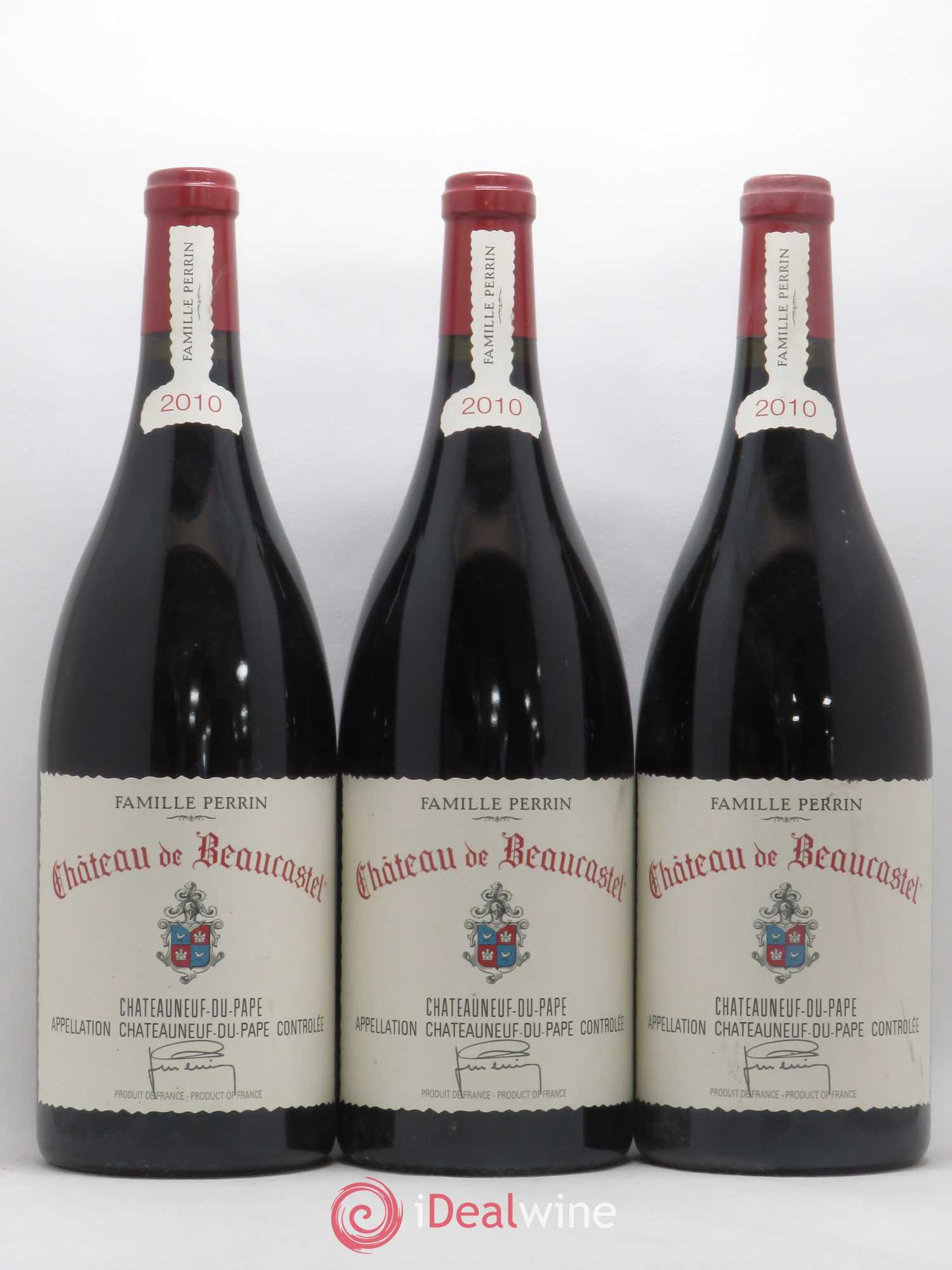 Châteauneuf-du-Pape Château de Beaucastel Famille Perrin 2010 - Lot de 3 magnums - 0