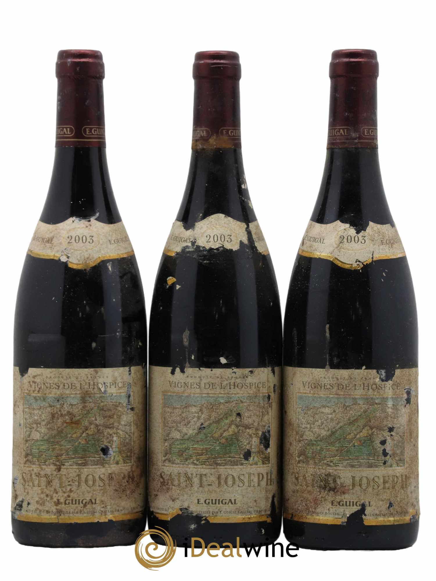 Saint-Joseph Vignes de l'Hospice Guigal 2003 - Lot de 3 bouteilles - 0