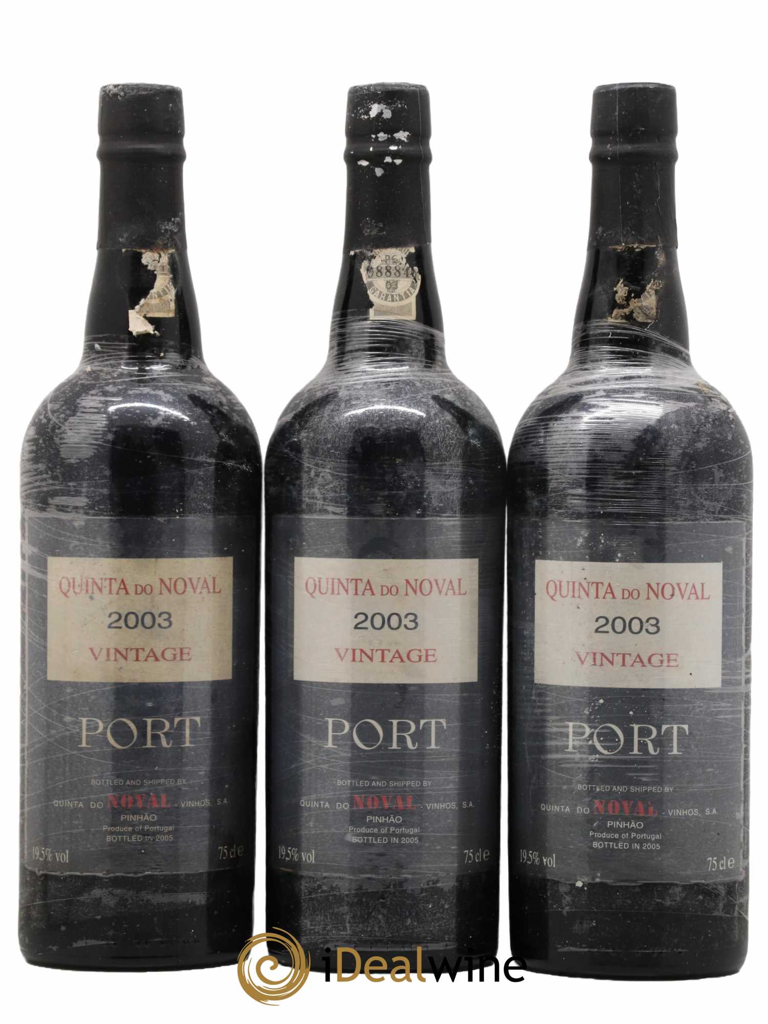 Porto Quinta Do Noval Vintage 2003 - Lot de 3 bouteilles - 0
