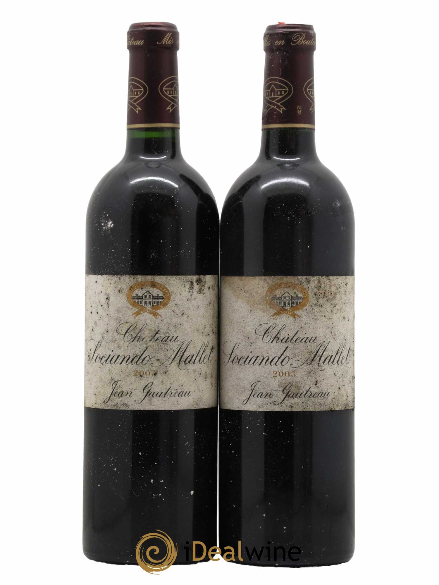 Château Sociando Mallet 2003 - Lot de 2 bouteilles - 0