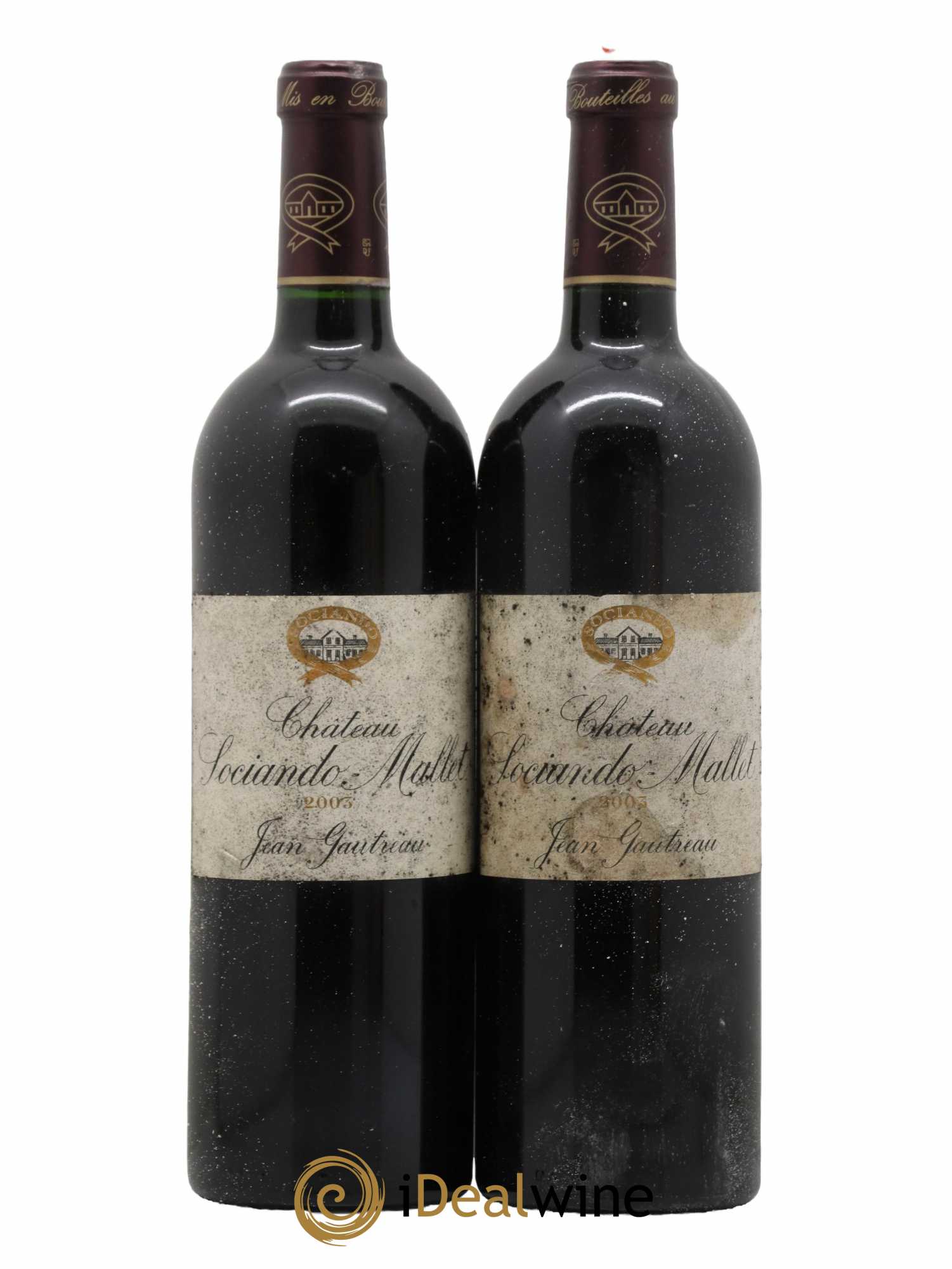Château Sociando Mallet 2003 - Lot de 2 bouteilles - 0