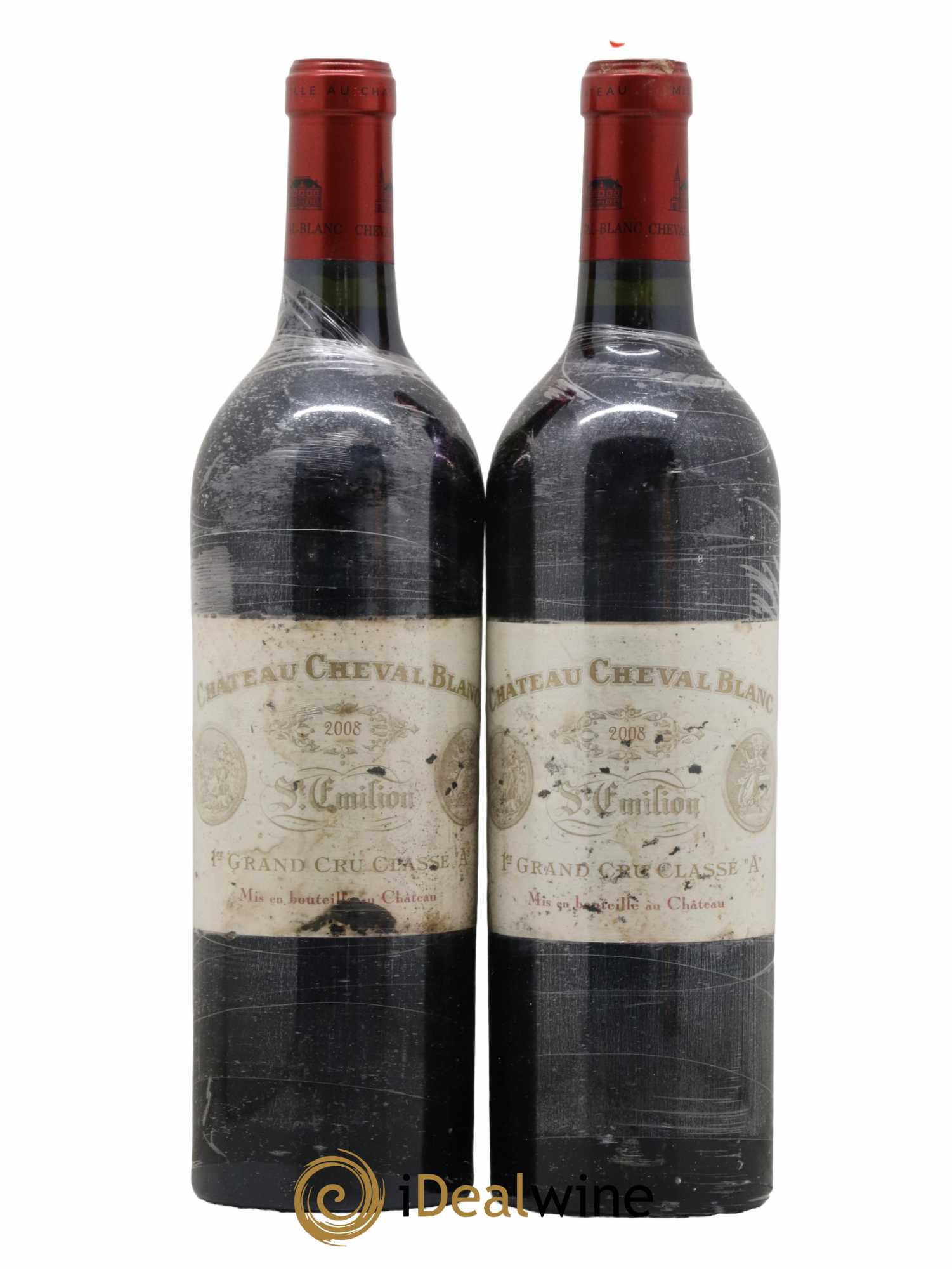Château Cheval Blanc 1er Grand Cru Classé A 2008 - Lot de 2 bouteilles - 0