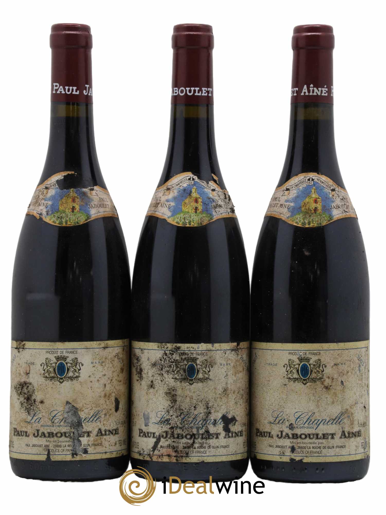 Hermitage La Chapelle Paul Jaboulet Ainé 2003 - Lot de 3 bouteilles - 0