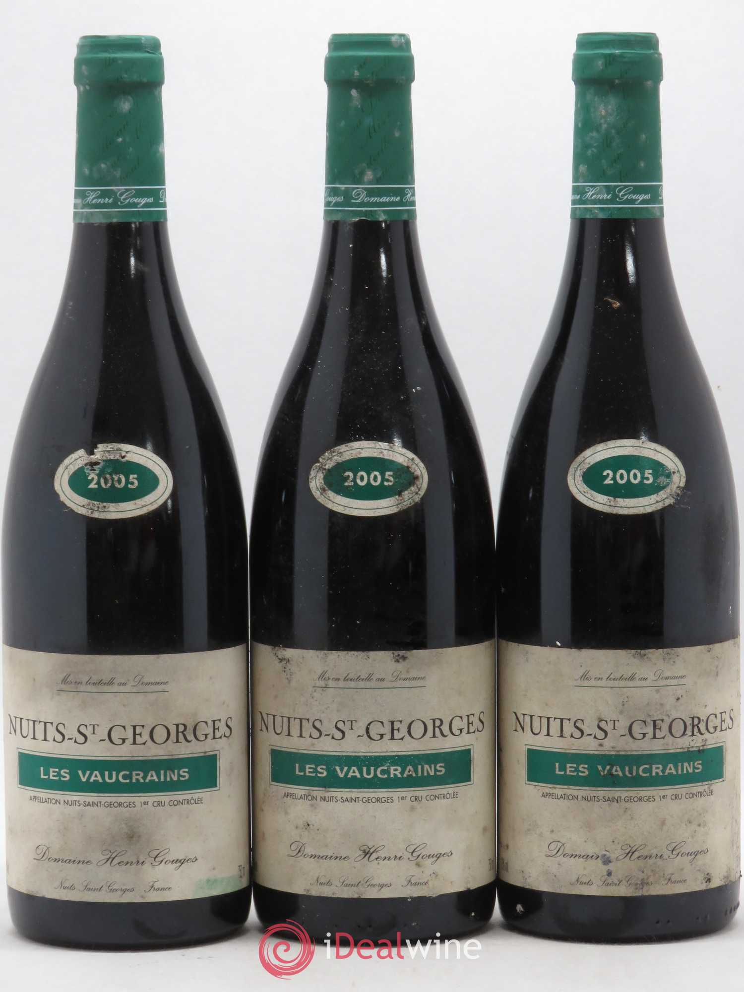 Nuits-Saint-Georges 1er Cru Les Vaucrains Henri Gouges 2005 - Lot de 3 bouteilles - 0