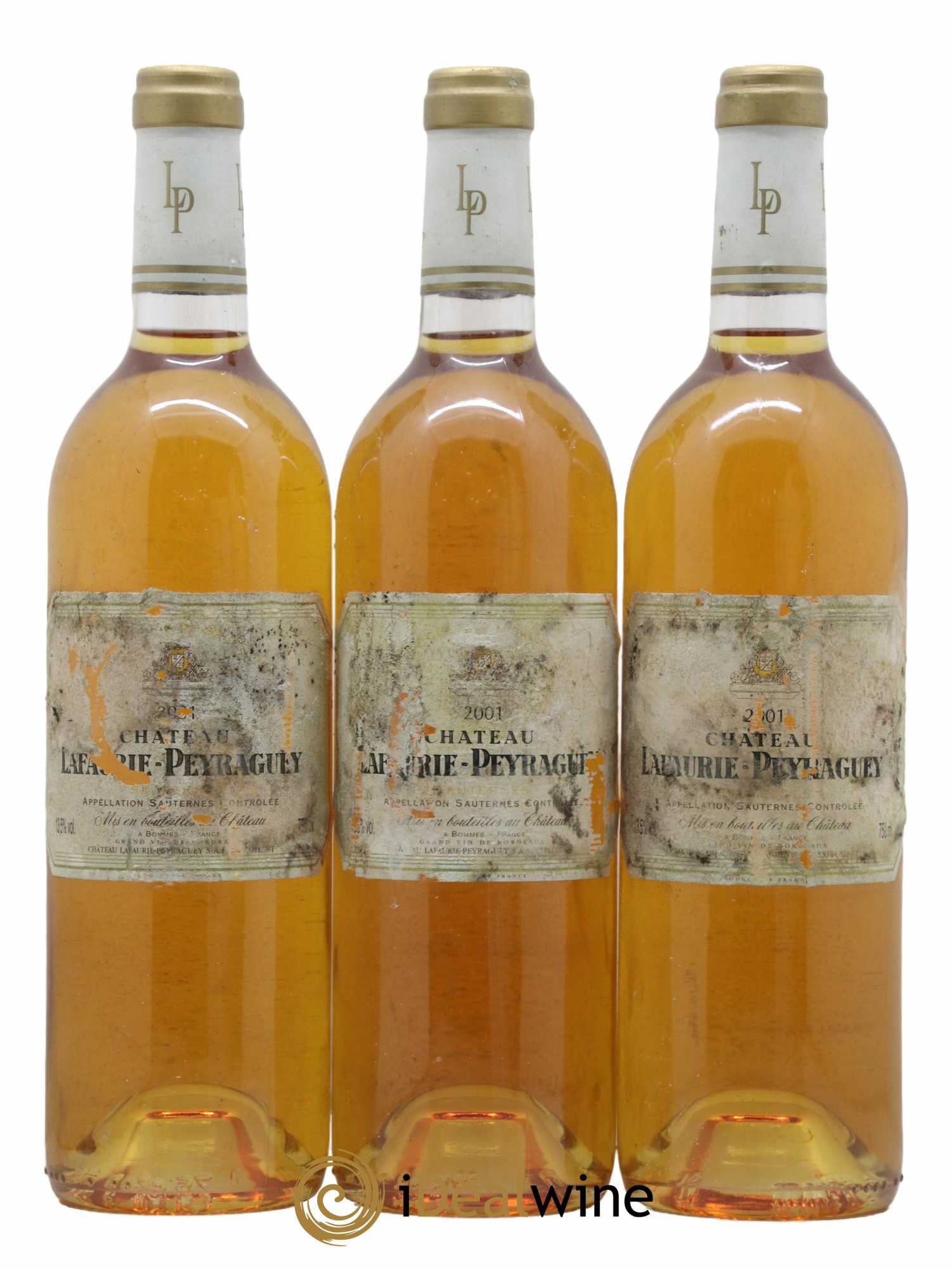 Château Lafaurie-Peyraguey 1er Grand Cru Classé 2001 - Lotto di 3 bottiglie - 0