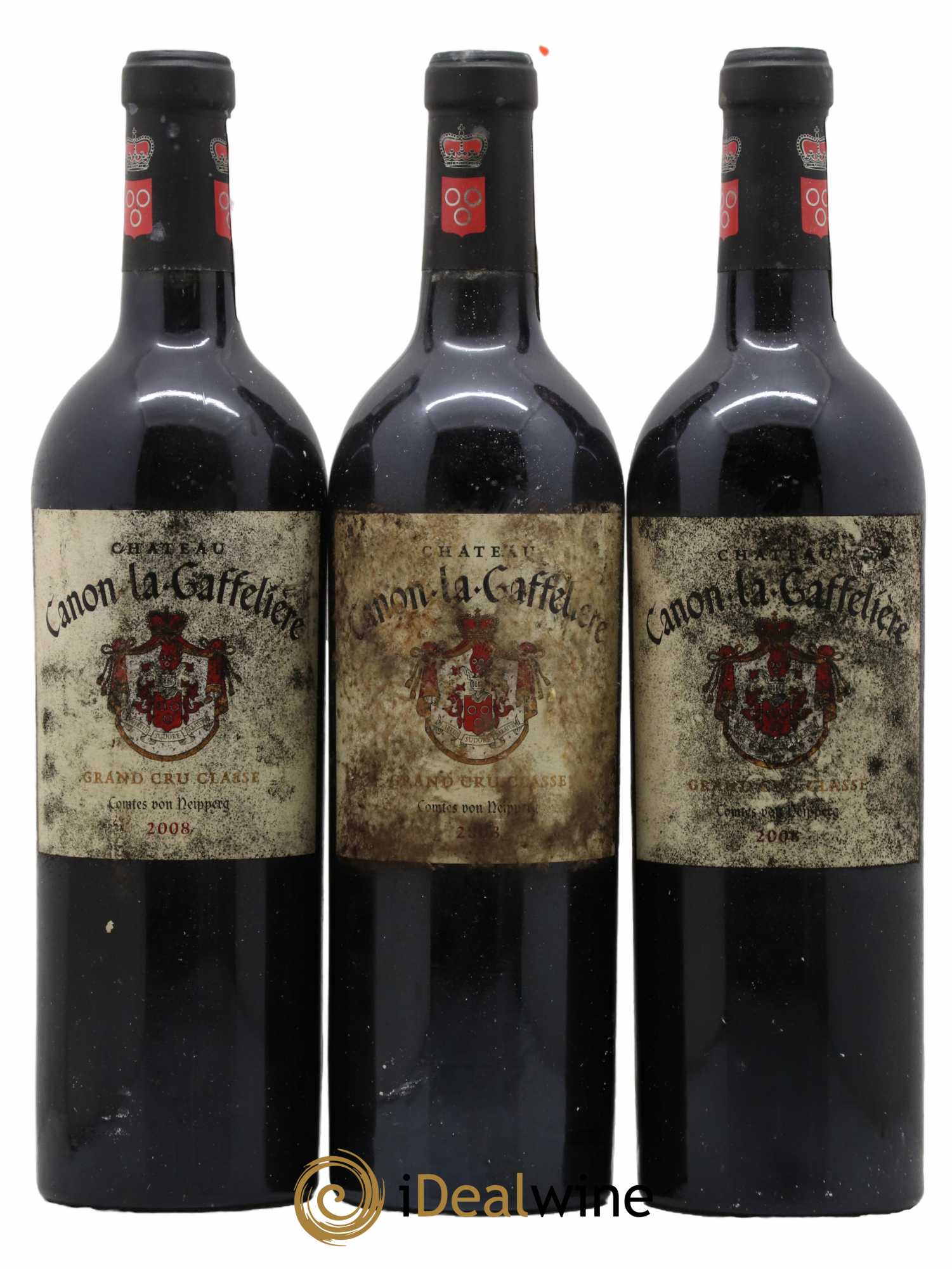 Château Canon la Gaffelière 1er Grand Cru Classé B 2008 - Lot de 3 bouteilles - 0