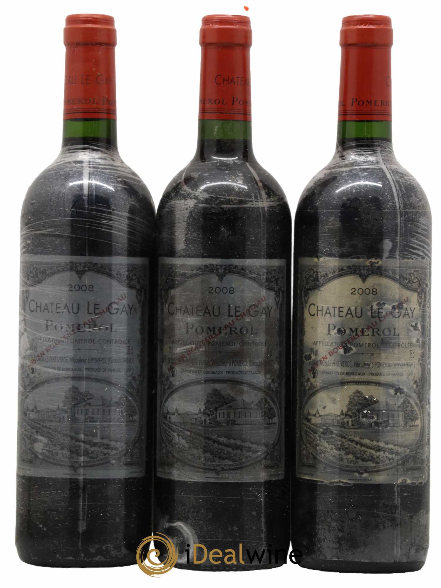Château Le Gay 2008 - Lot de 3 bouteilles - 0