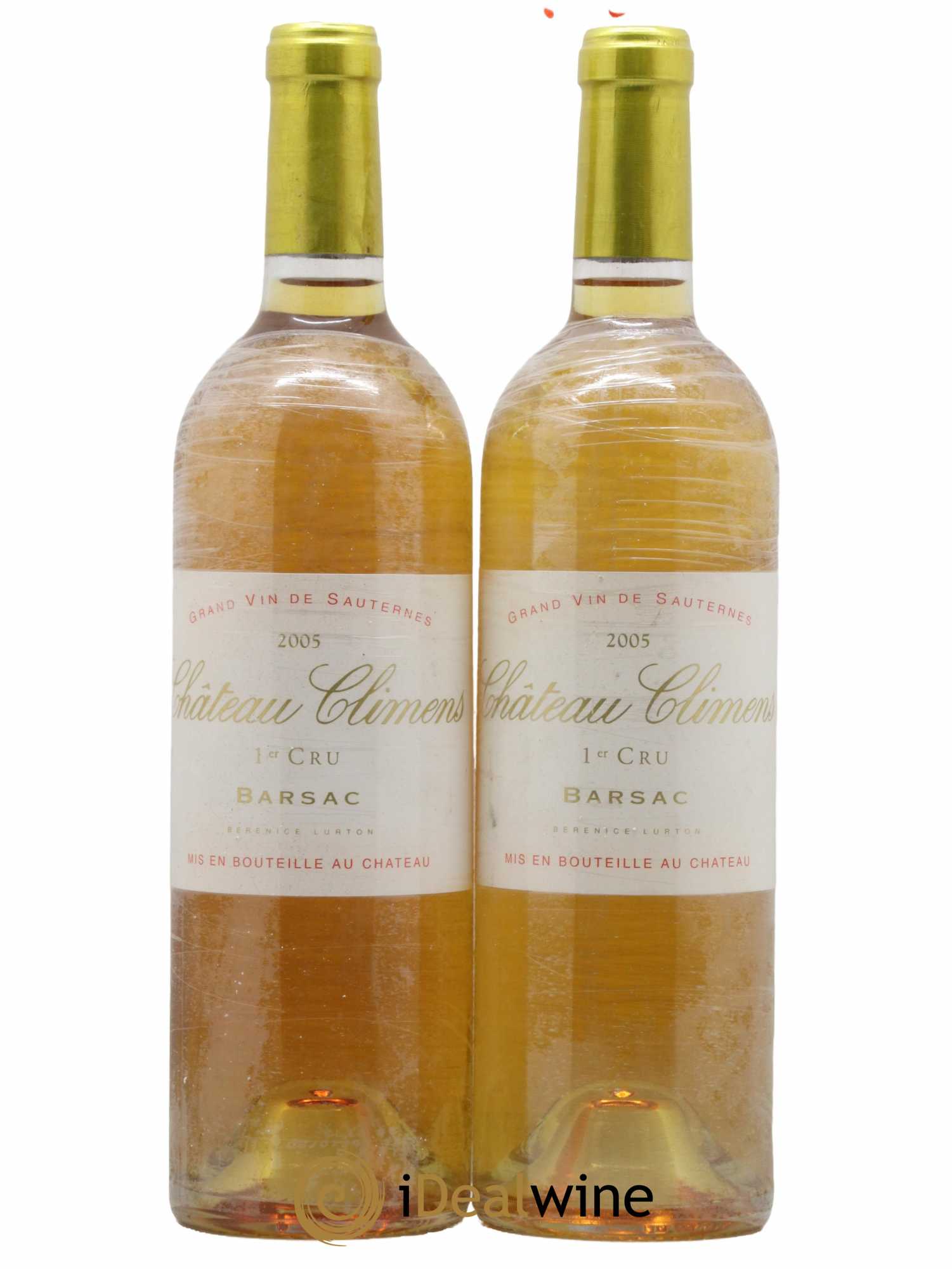 Château Climens 1er Grand Cru Classé 2005 - Lotto di 2 bottiglie - 0