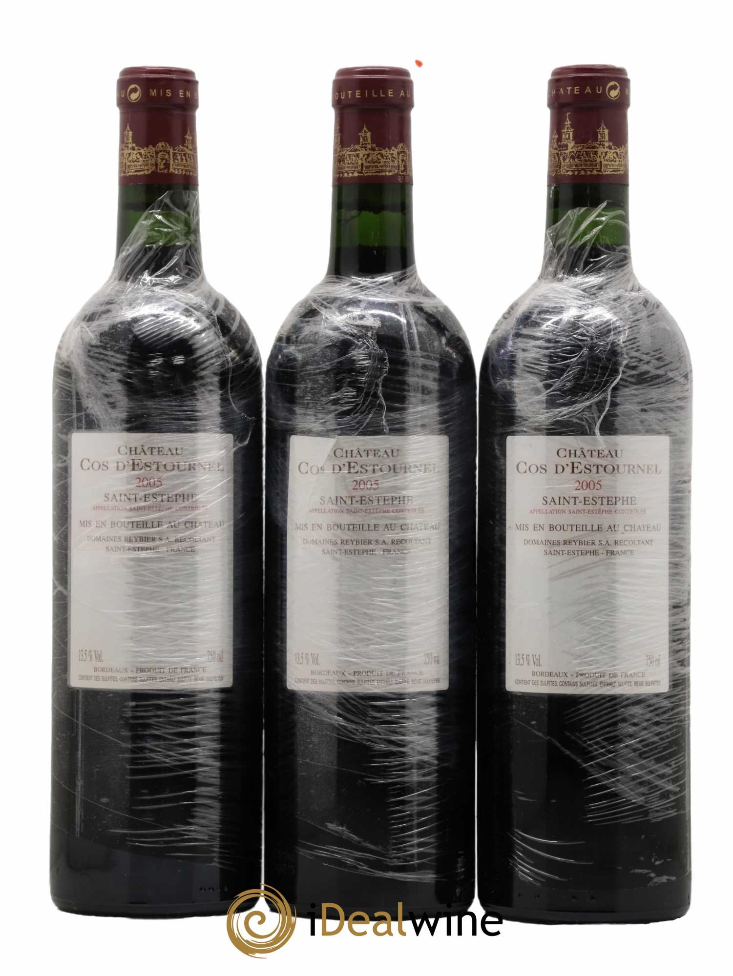 Cos d'Estournel 2ème Grand Cru Classé 2005 - Lot de 3 bouteilles - 1