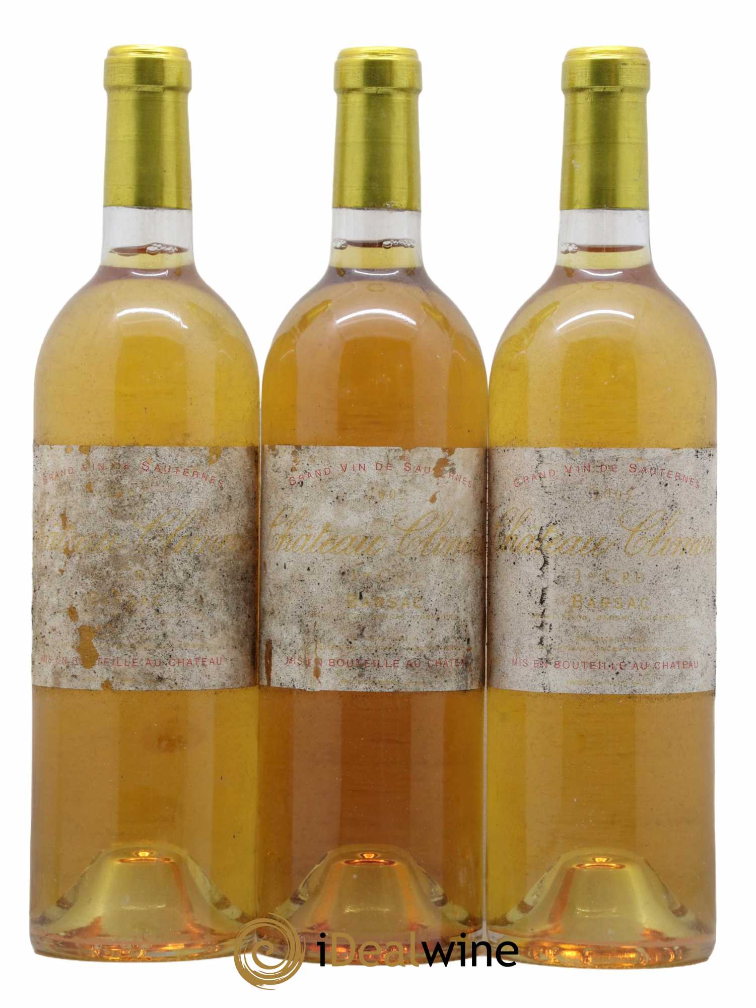 Château Climens 1er Grand Cru Classé 2002 - Lotto di 3 bottiglie - 0