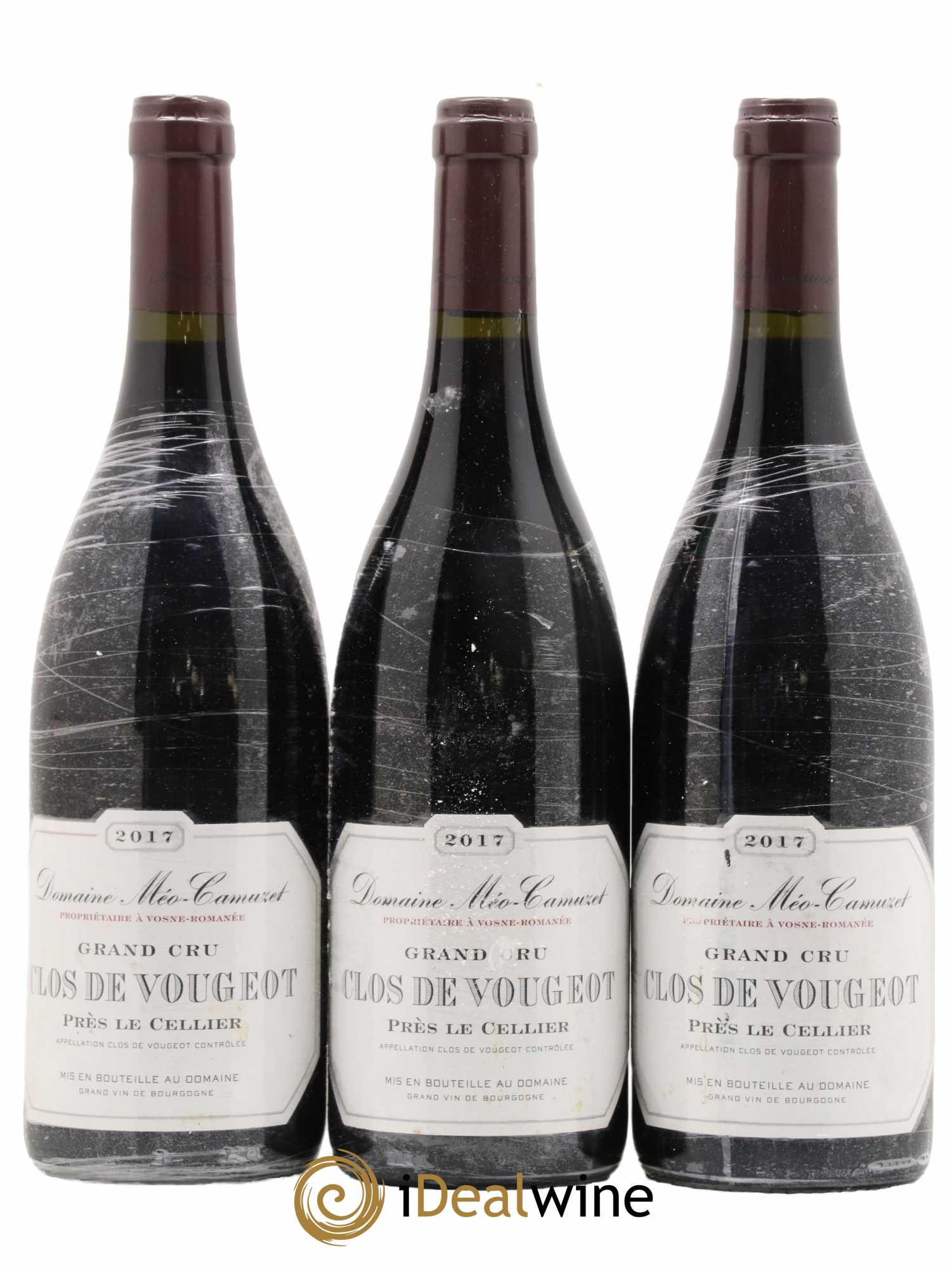 Clos de Vougeot Grand Cru Près le Cellier Méo-Camuzet (Domaine) 2017 - Lot de 3 bouteilles - 0