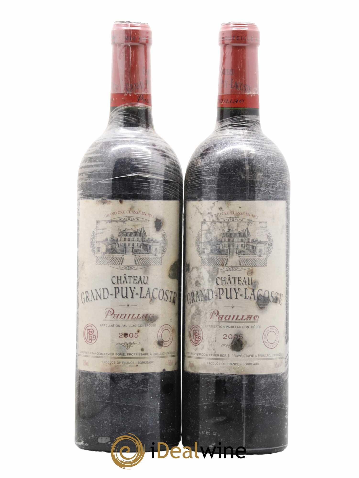 Château Grand Puy Lacoste 5ème Grand Cru Classé 2005 - Lot de 2 bouteilles - 0