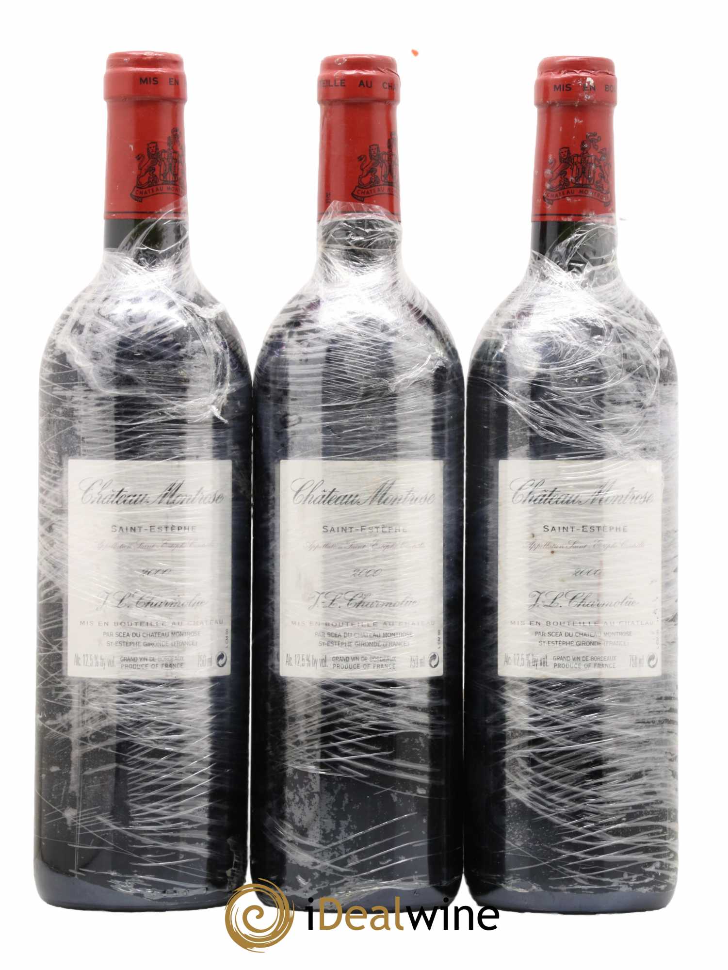 Château Montrose 2ème Grand Cru Classé 2000 - Lot de 3 bouteilles - 1