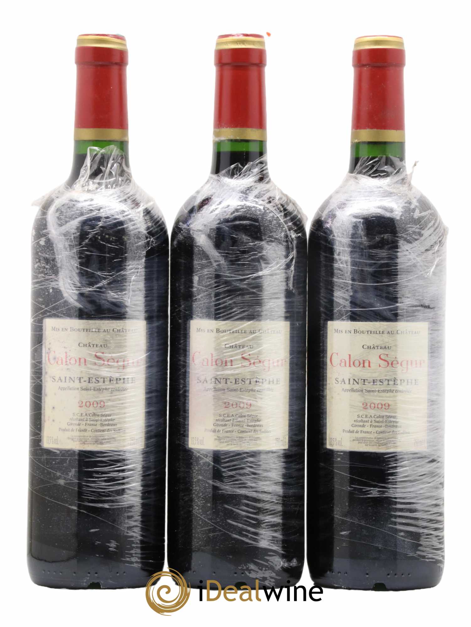 Château Calon Ségur 3ème Grand Cru Classé 2009 - Lot de 3 bouteilles - 1