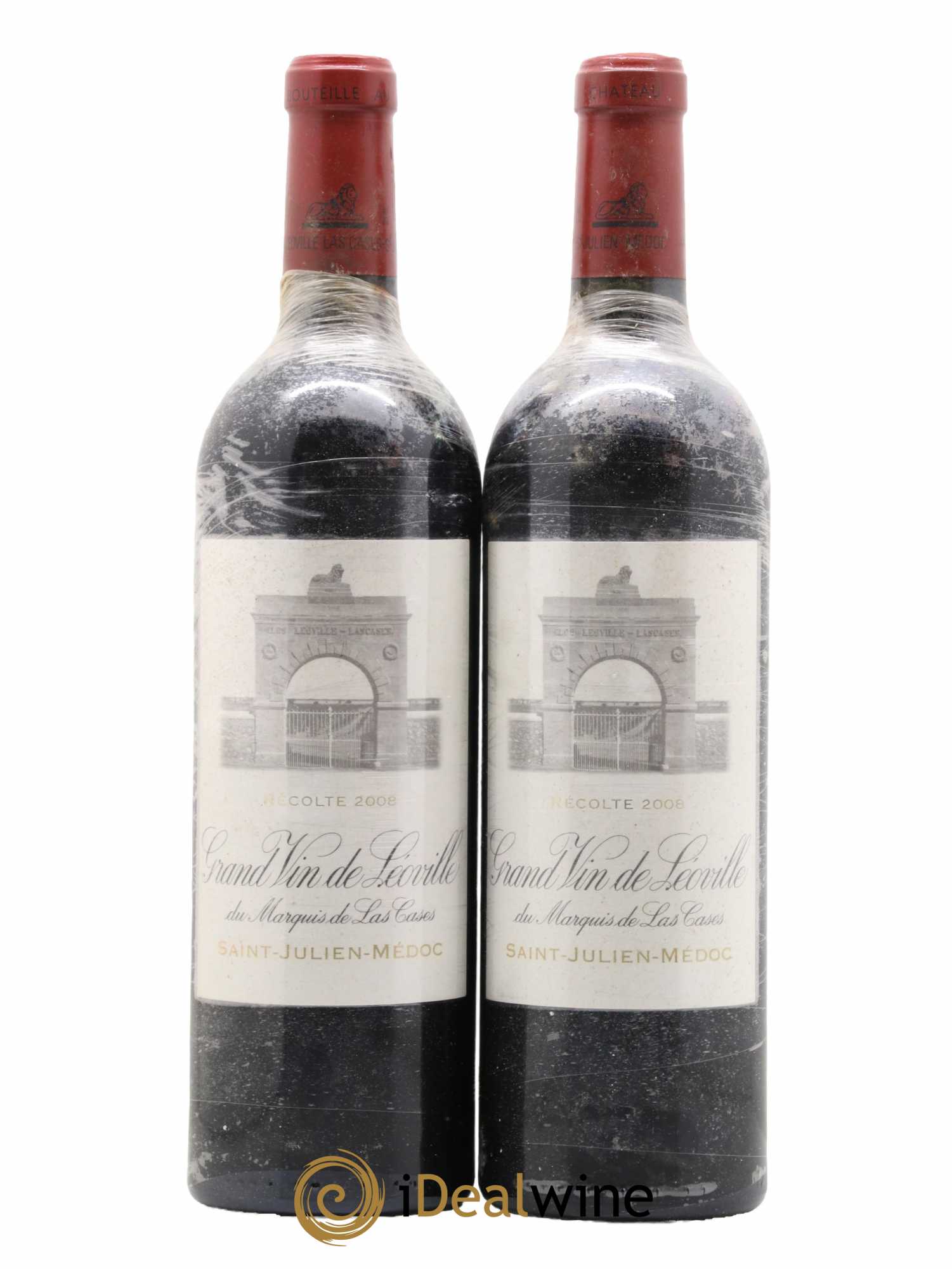Château Léoville Las Cases 2ème Grand Cru Classé 2008 - Lot de 2 bouteilles - 0