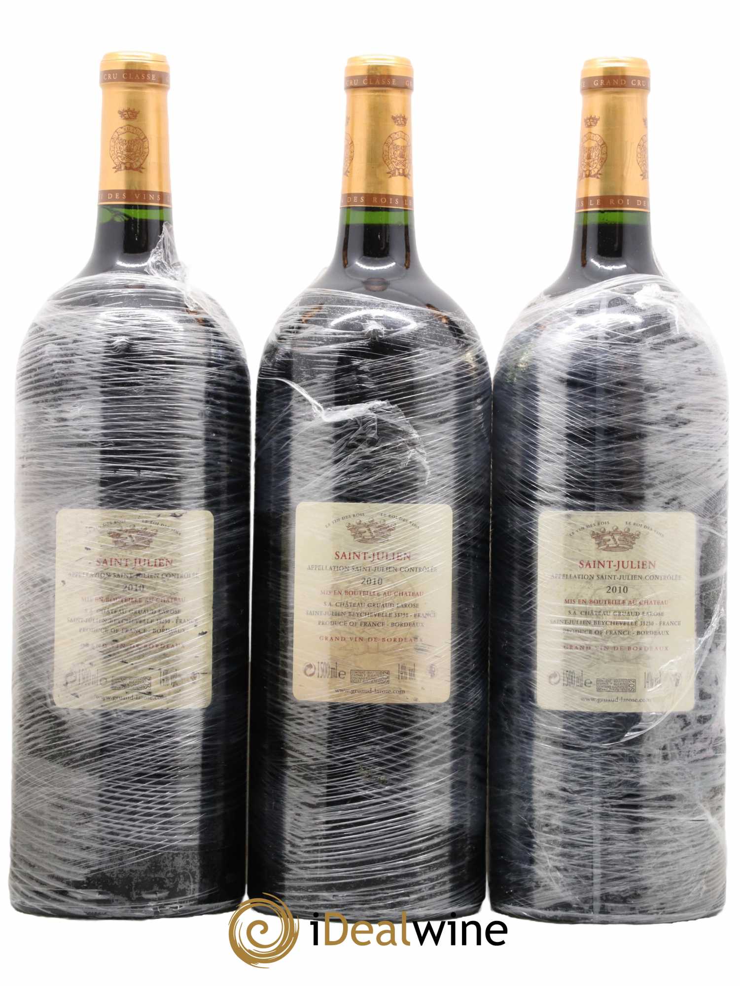 Château Gruaud Larose 2ème Grand Cru Classé 2010 - Lot de 3 magnums - 1
