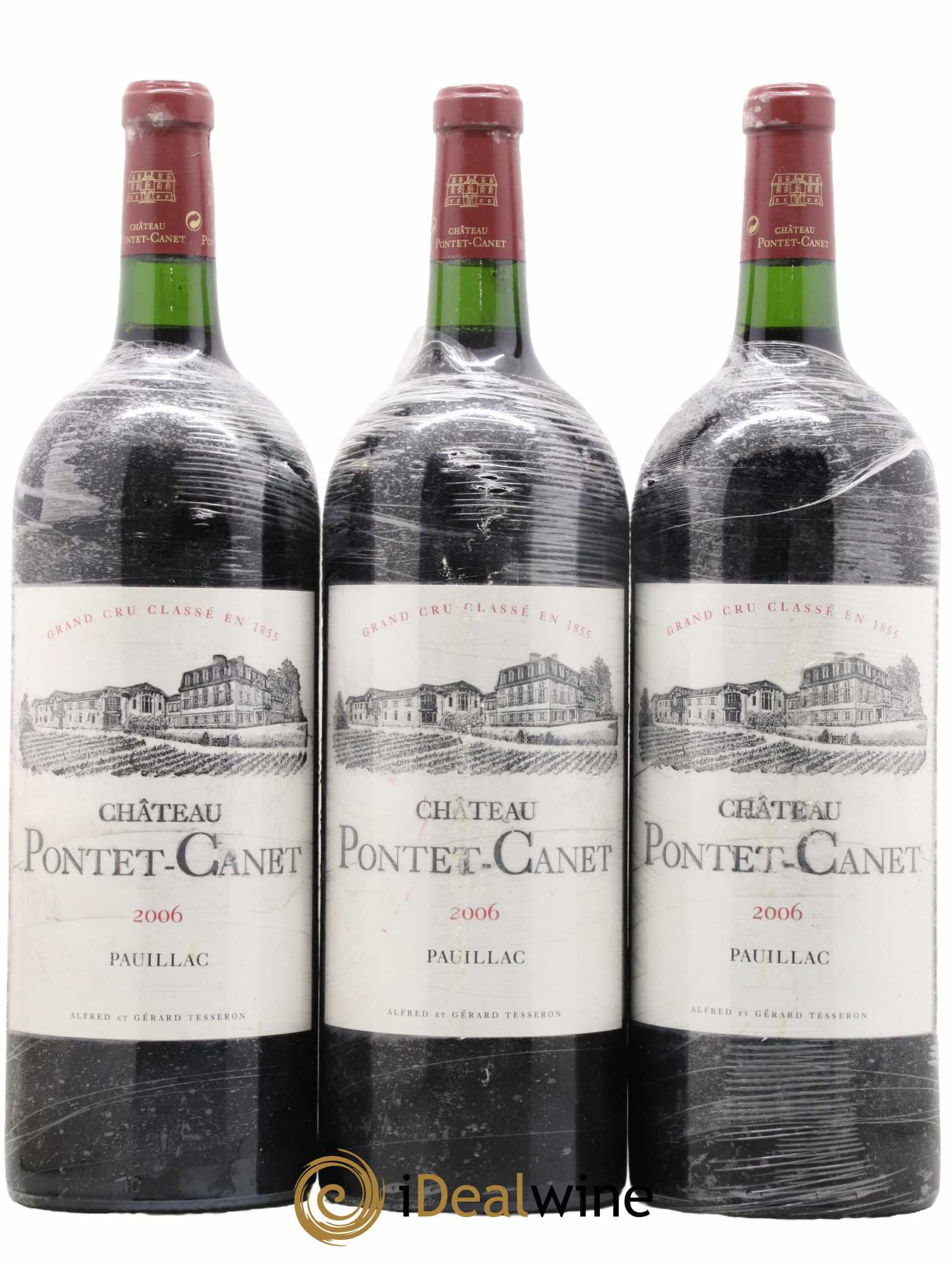 Château Pontet Canet 5ème Grand Cru Classé 2006 - Lot de 3 magnums - 0