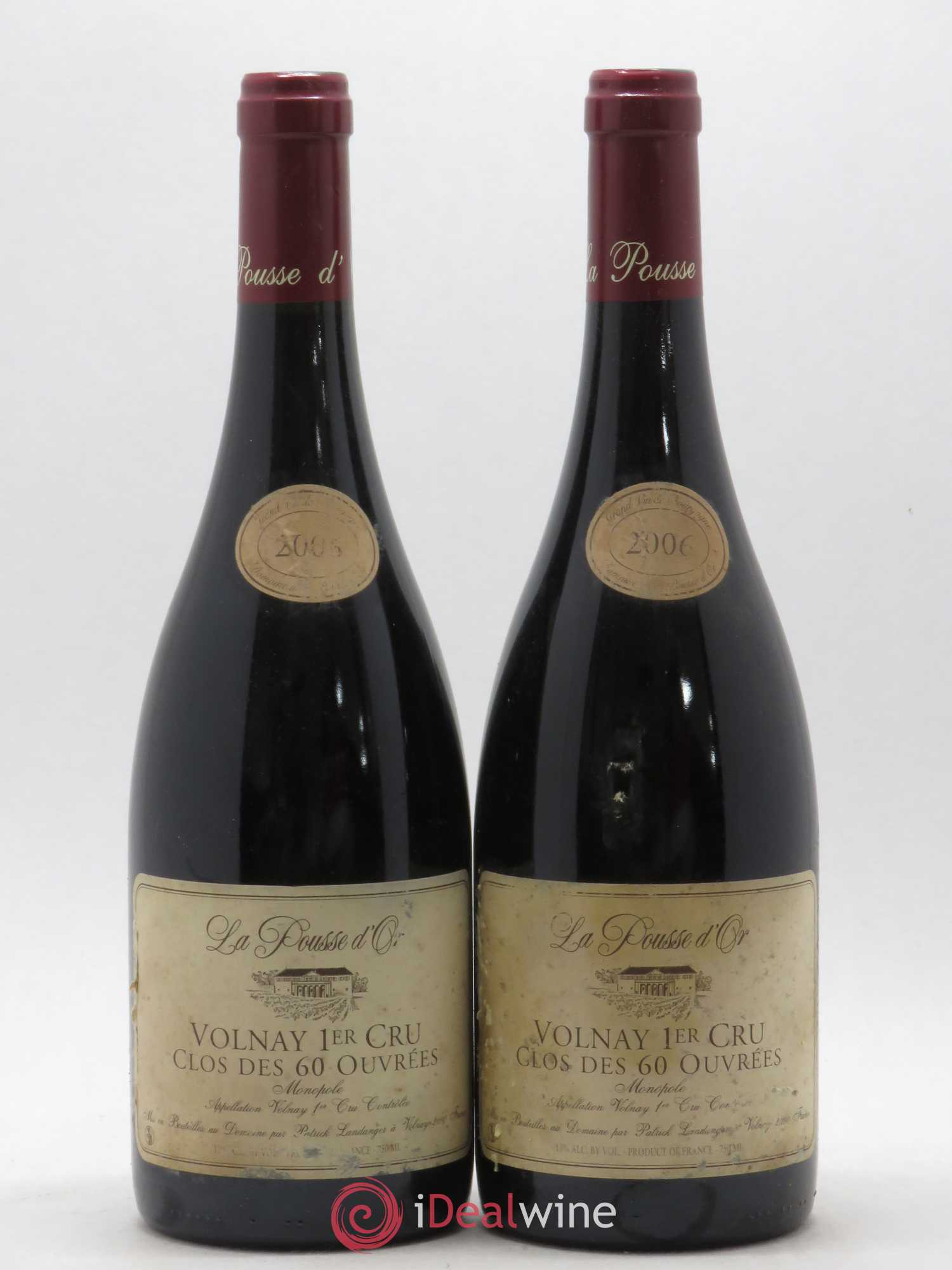 Volnay 1er Cru Clos des 60 ouvrées La Pousse d'Or (Domaine de) 2006 - Lot de 2 bouteilles - 0