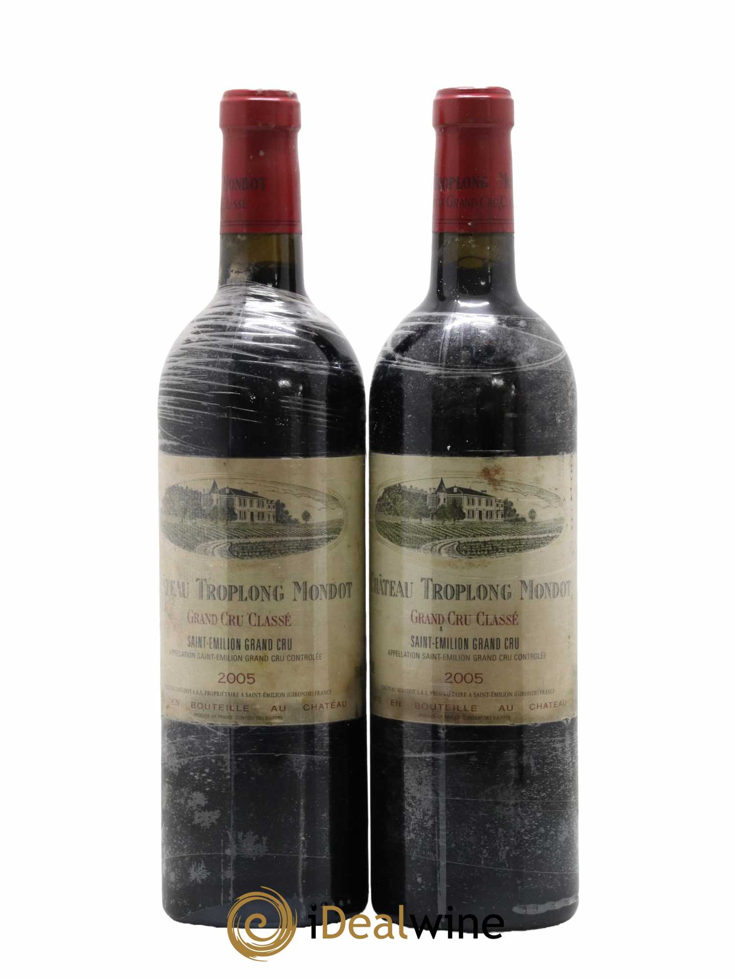 Château Troplong Mondot 1er Grand Cru Classé B 2005 - Lot de 2 bouteilles - 0