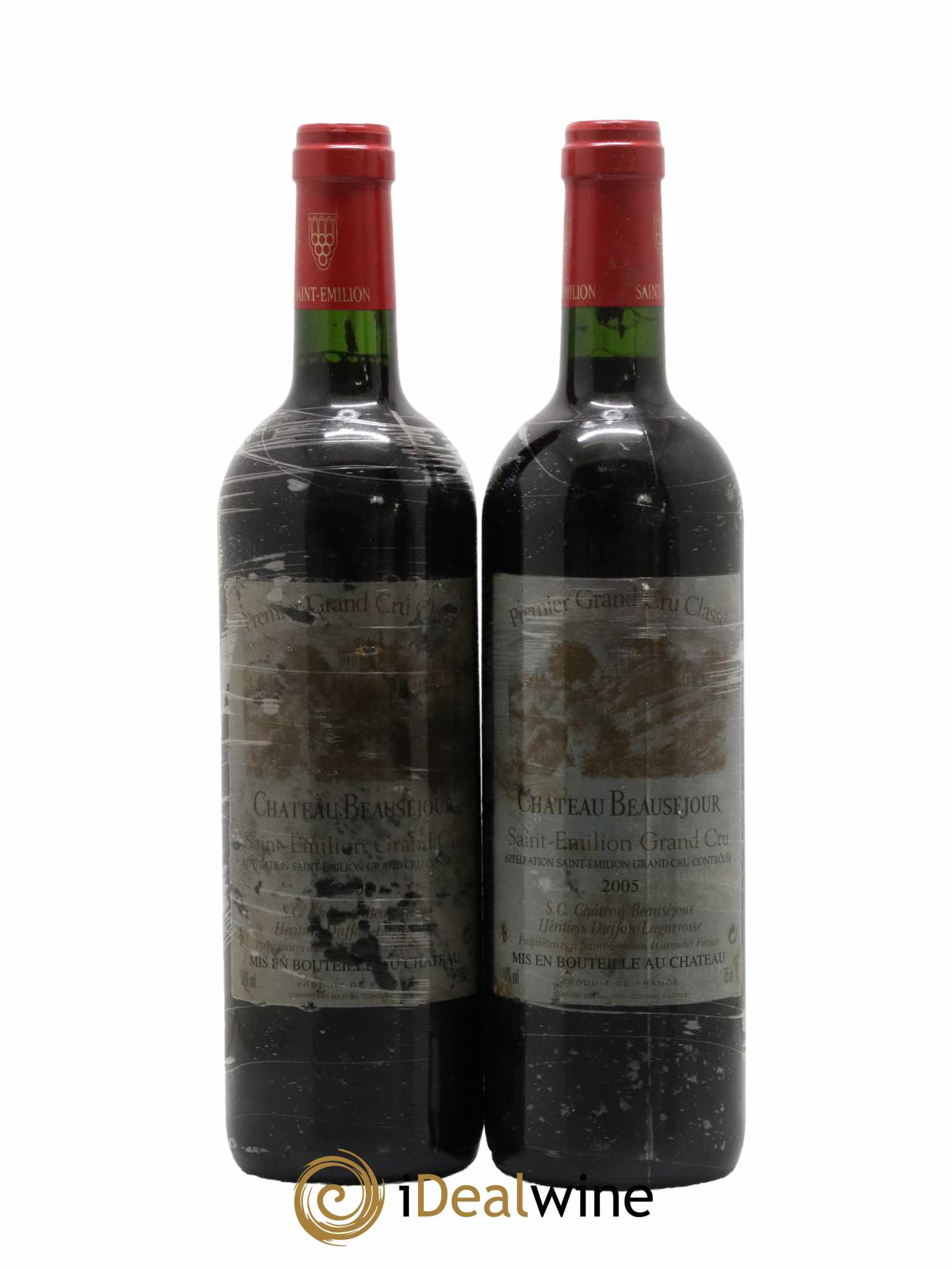 Château Beauséjour (Duffau-Lagarrosse) 1er Grand Cru Classé B 2005 - Lot de 2 bouteilles - 0