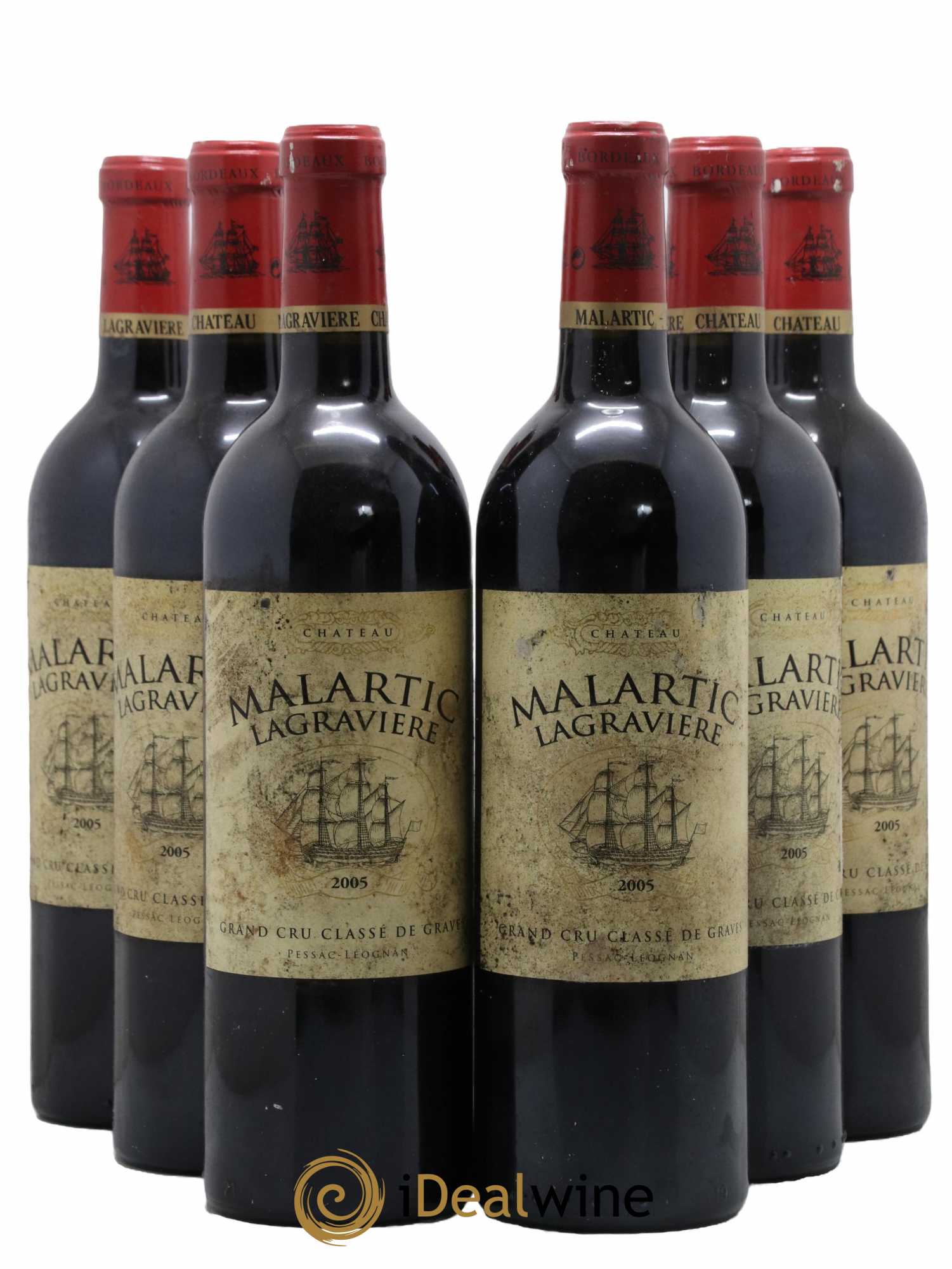 Château Malartic-Lagravière Cru Classé de Graves 2005 - Lot de 6 bouteilles - 0