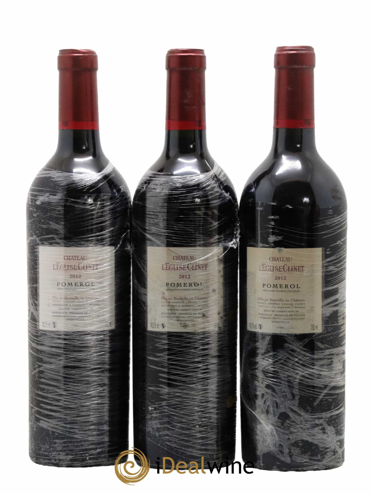 Château l' Église Clinet 2012 - Lot de 3 bouteilles - 1