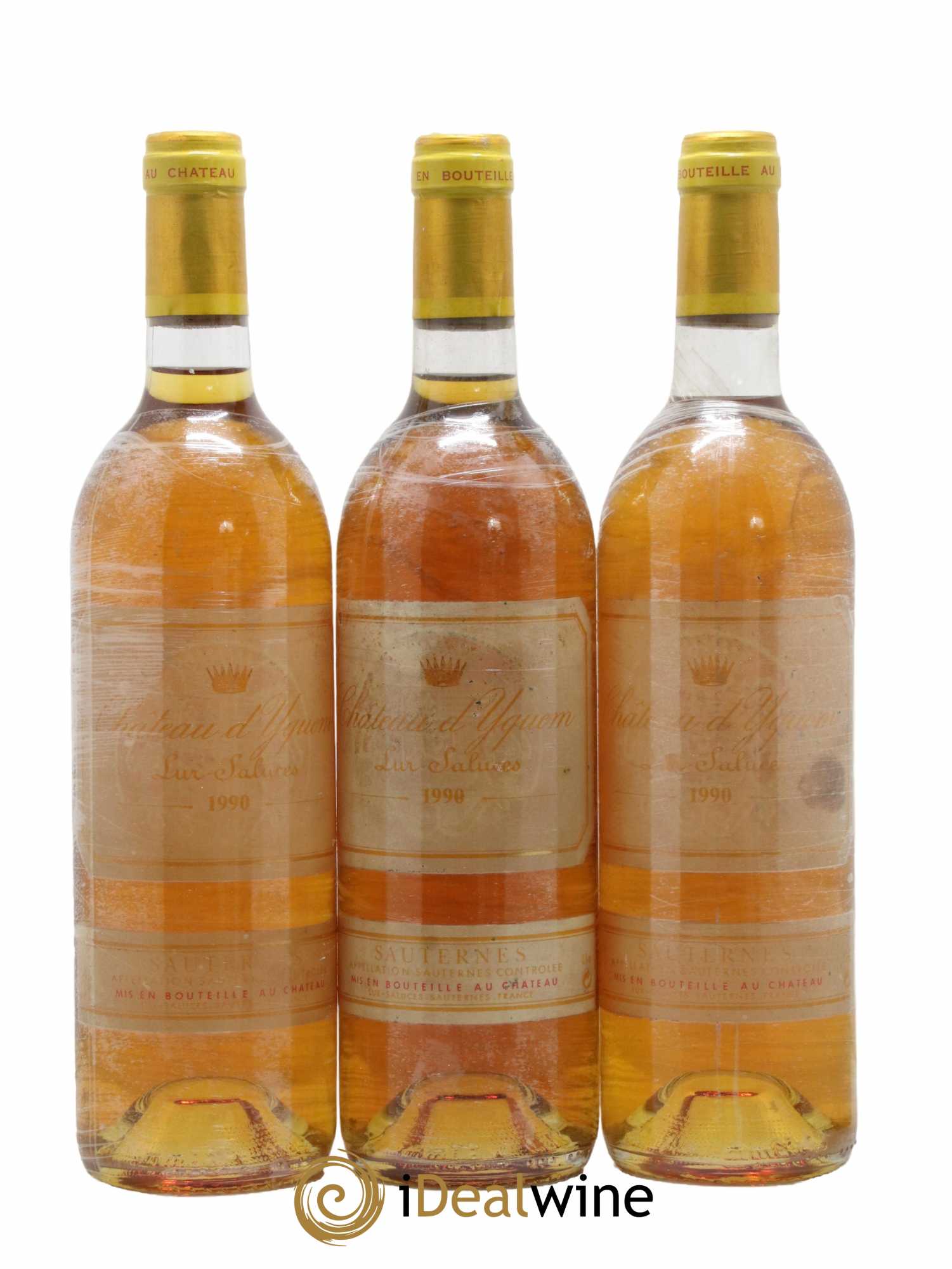 Château d' Yquem 1er Cru Classé Supérieur 1990 - Lotto di 3 bottiglie - 0