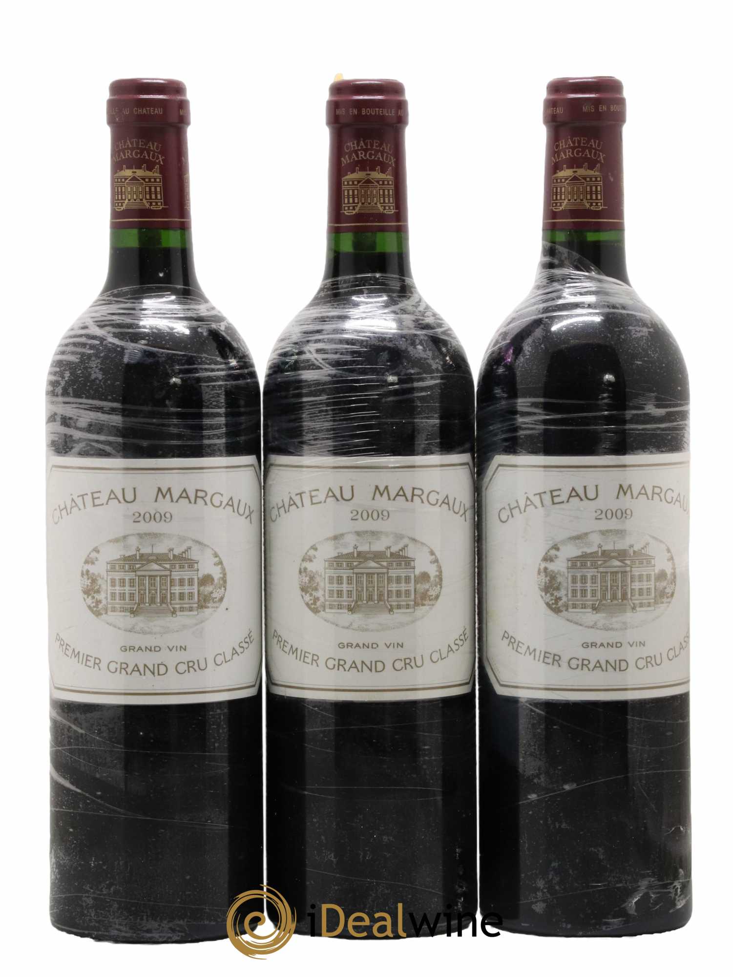 Château Margaux 1er Grand Cru Classé 2009 - Lot de 3 bouteilles - 0