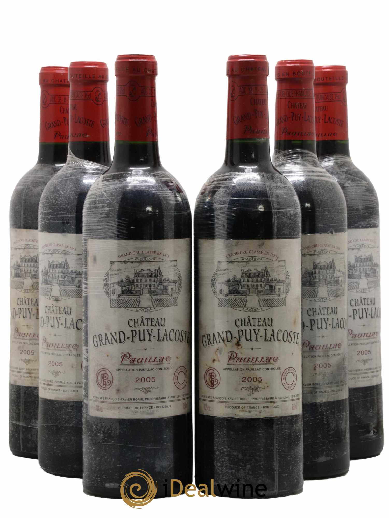 Château Grand Puy Lacoste 5ème Grand Cru Classé 2005 - Lot de 6 bouteilles - 0