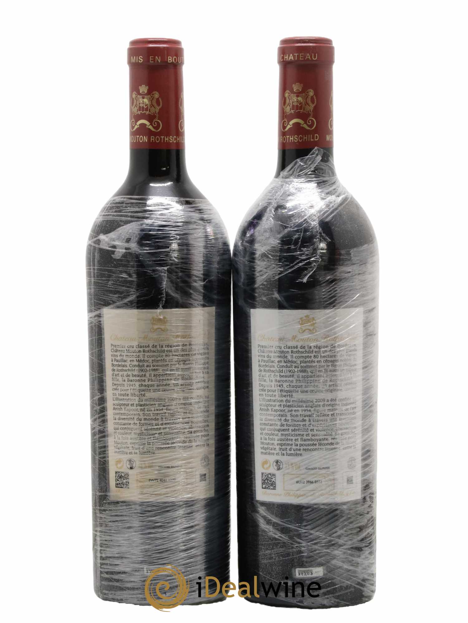 Château Mouton Rothschild 1er Grand Cru Classé 2009 - Lot of 2 bottles - 1