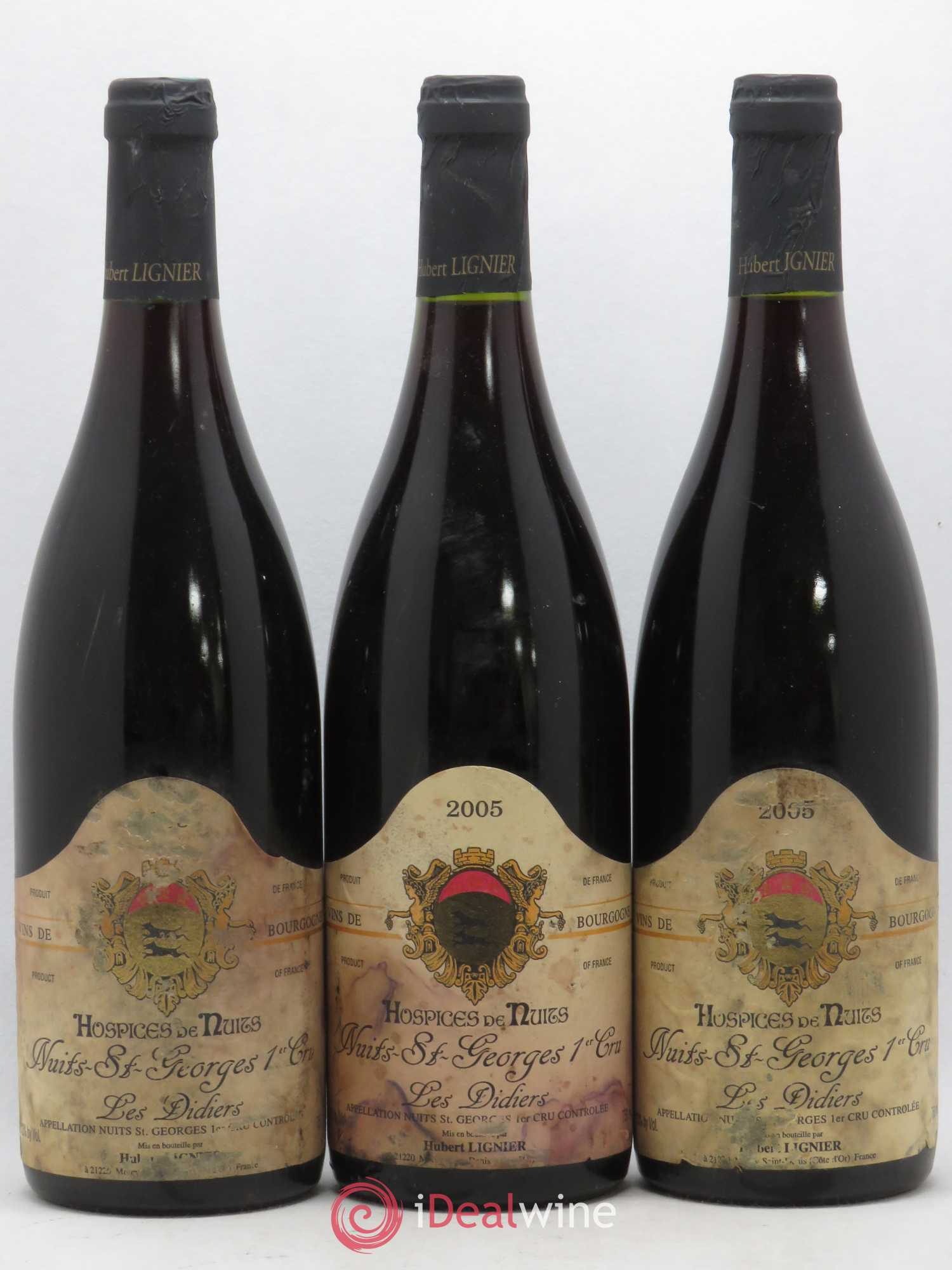 Nuits-Saint-Georges 1er Cru Les Didiers Hospices de Nuits Hubert Lignier (Domaine) 2005 - Lot de 3 bouteilles - 0