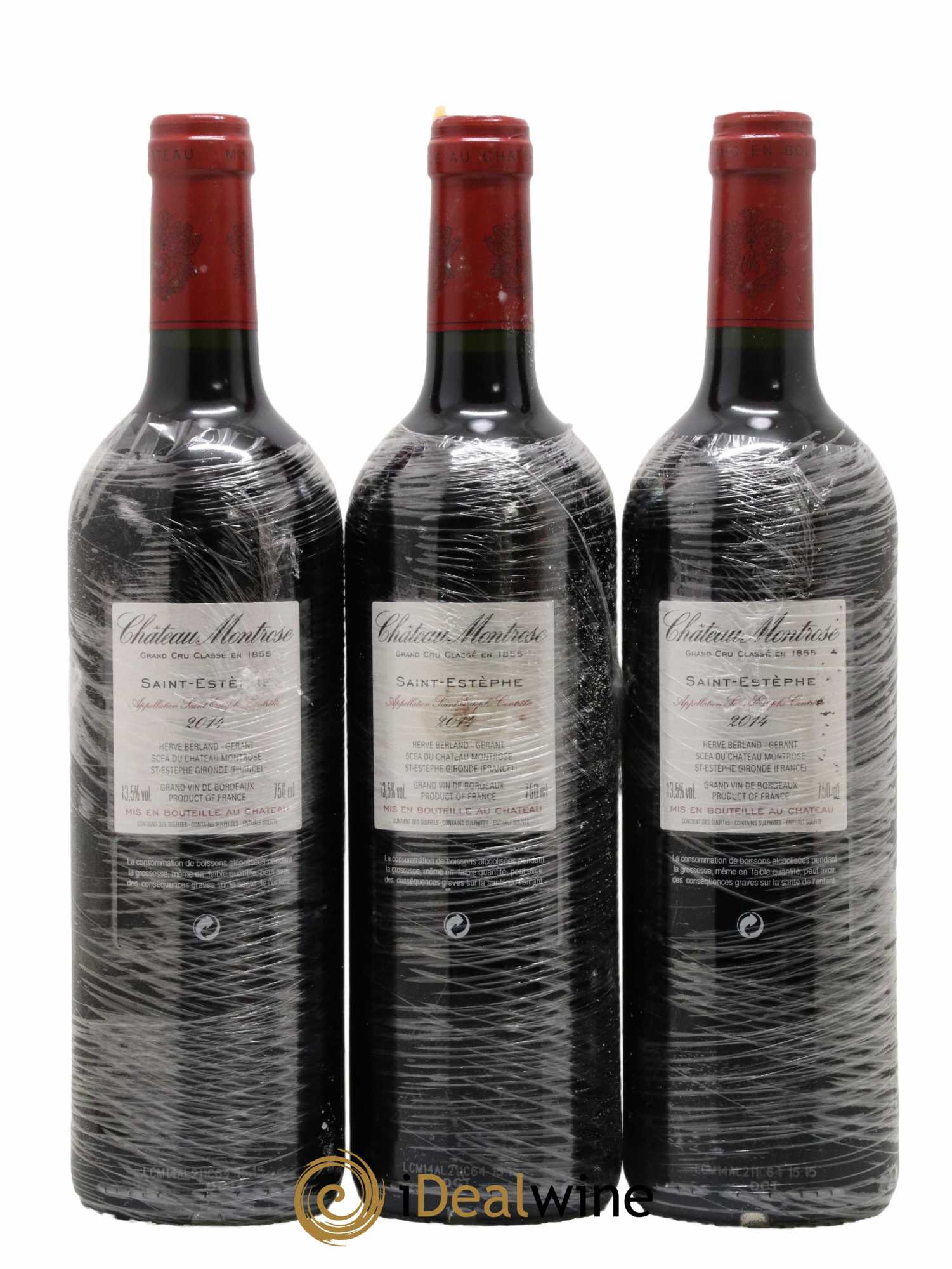 Château Montrose 2ème Grand Cru Classé 2014 - Lot de 3 bouteilles - 1