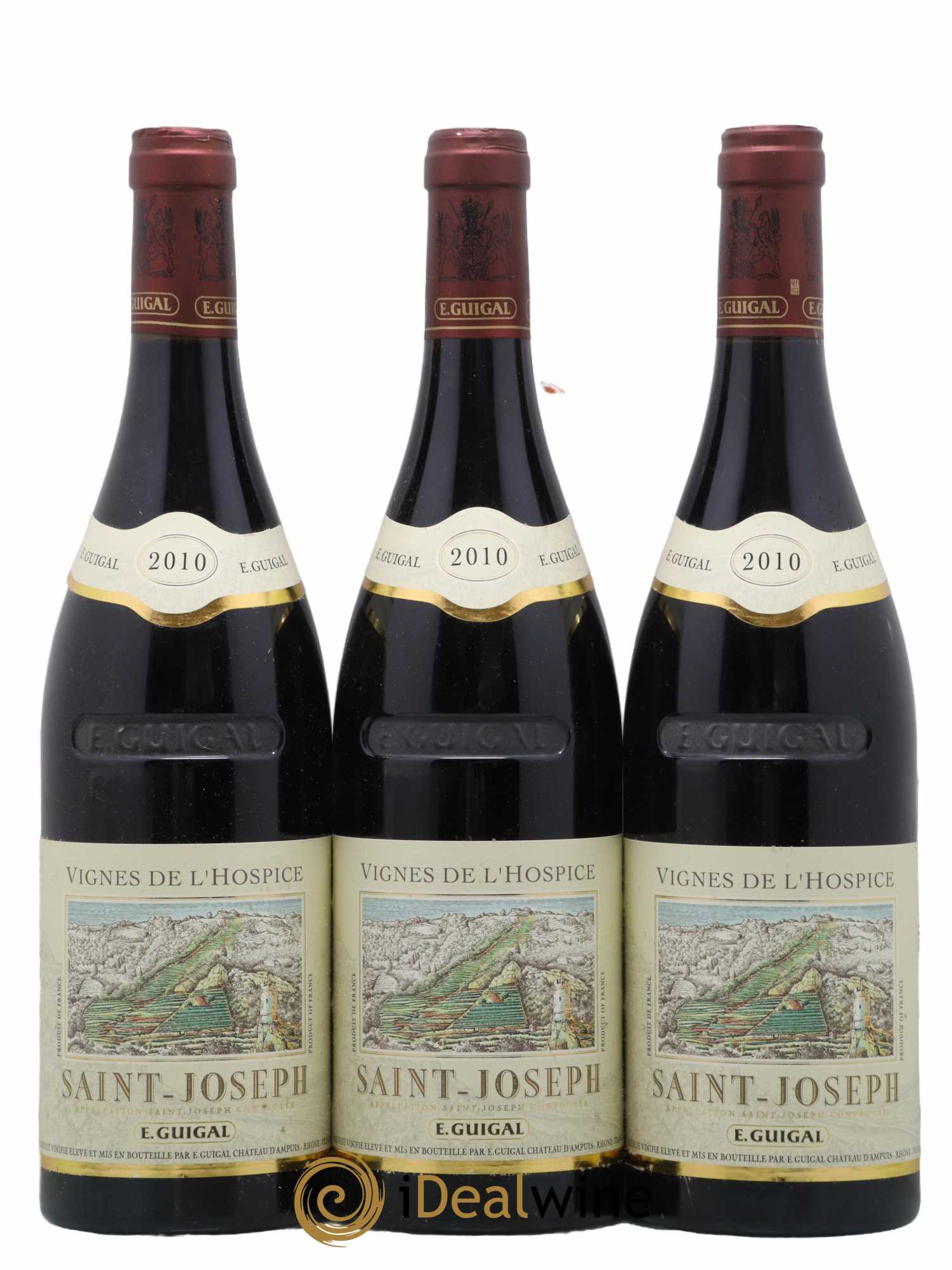 Saint-Joseph Vignes de l'Hospice Guigal 2010 - Lot de 3 bouteilles - 0
