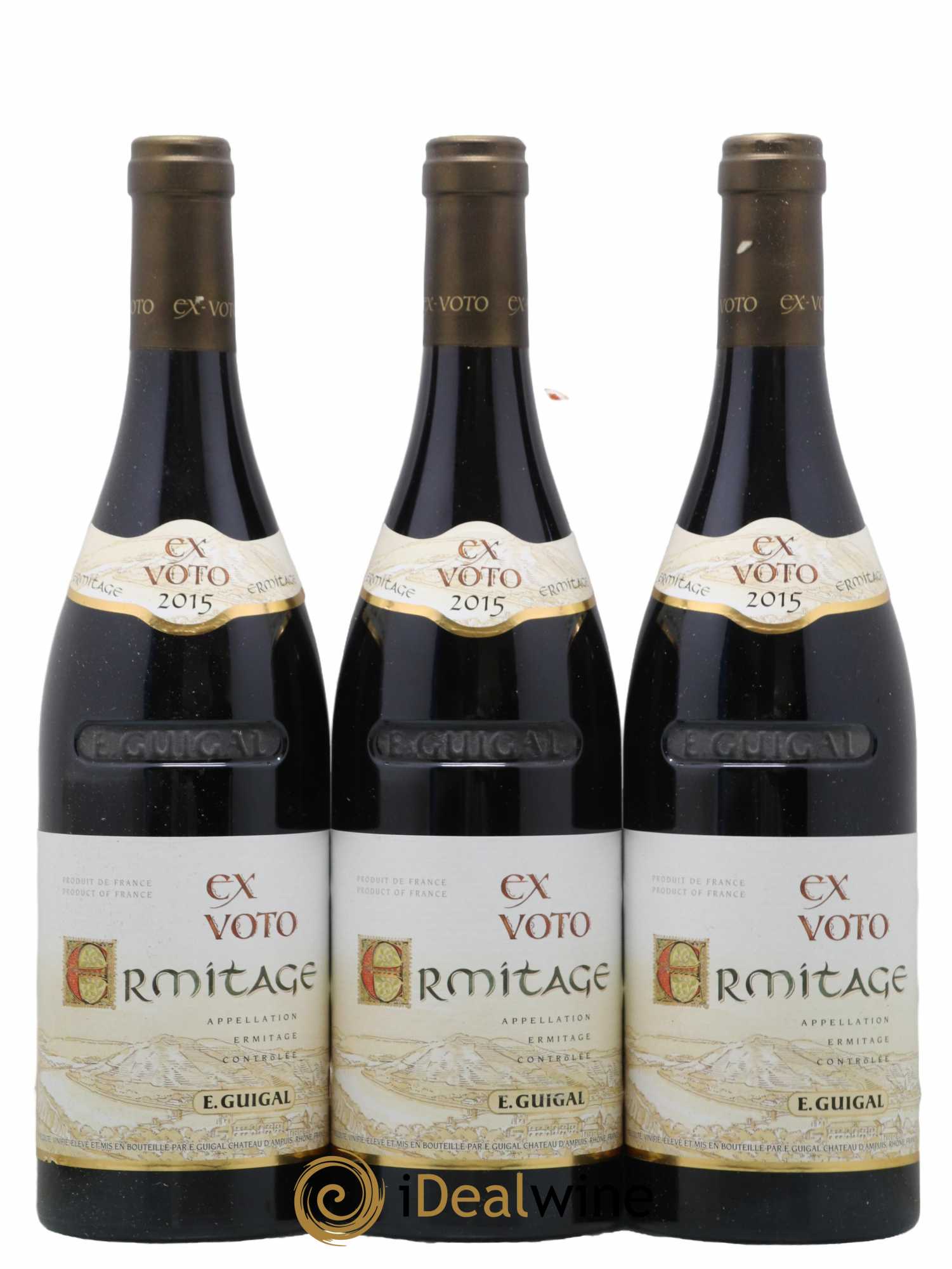 Ermitage Ex Voto Guigal 2015 - Lot de 3 bouteilles - 0