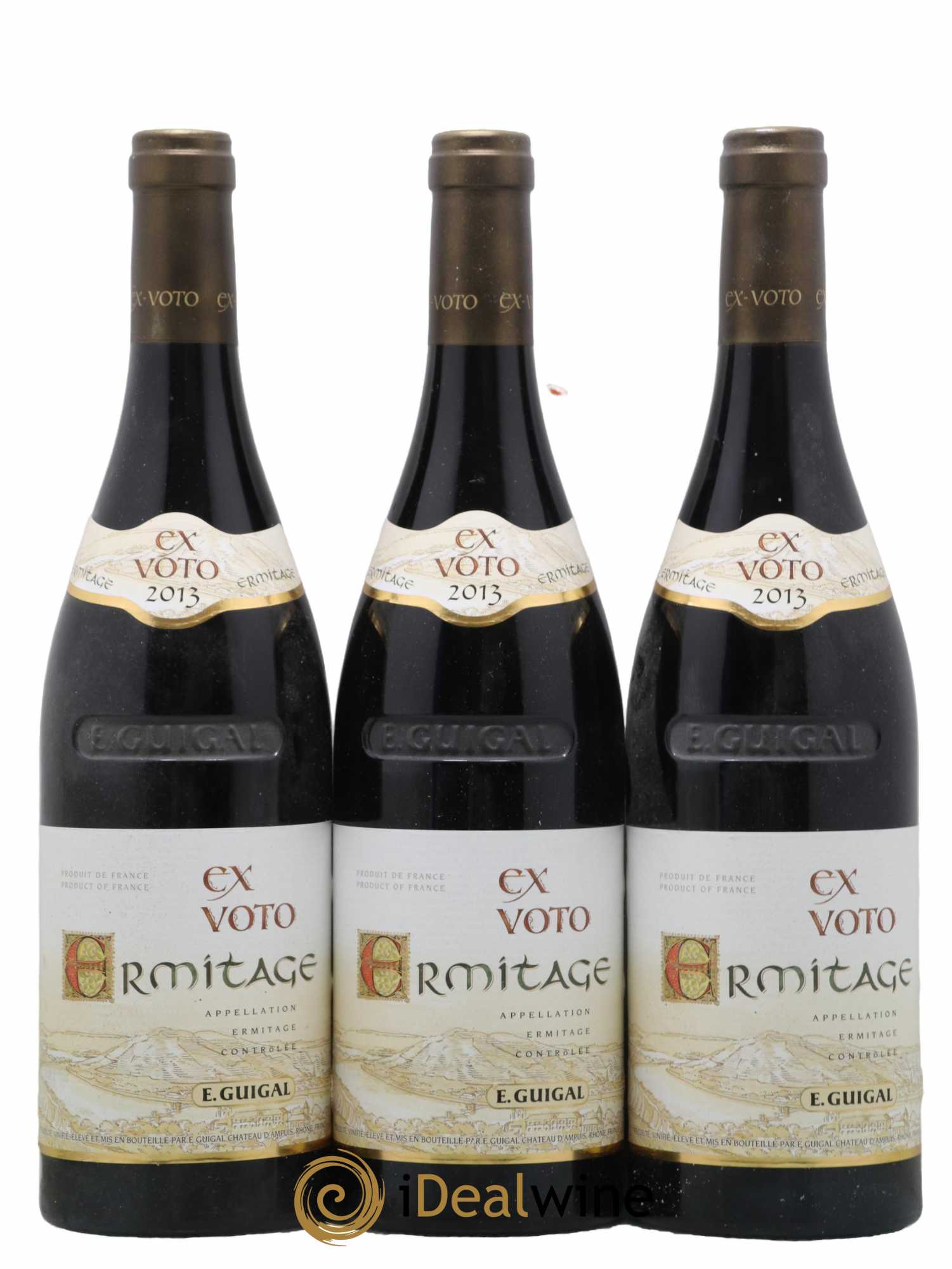 Ermitage Ex Voto Guigal 2013 - Lot de 3 bouteilles - 0