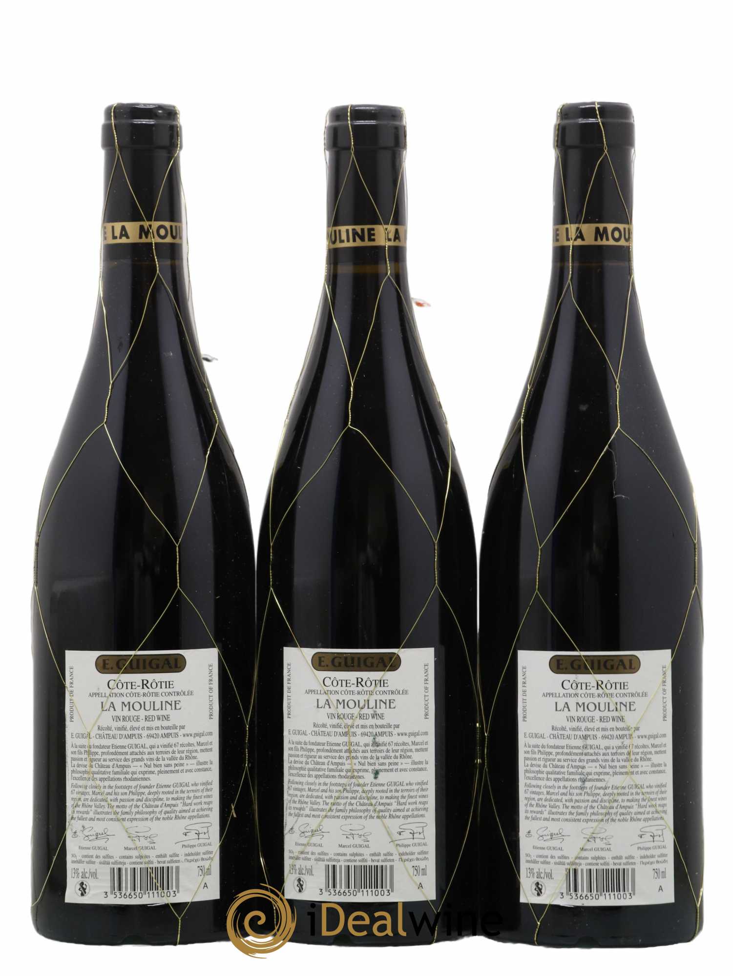 Côte-Rôtie La Mouline Guigal 2009 - Lot de 3 bouteilles - 1