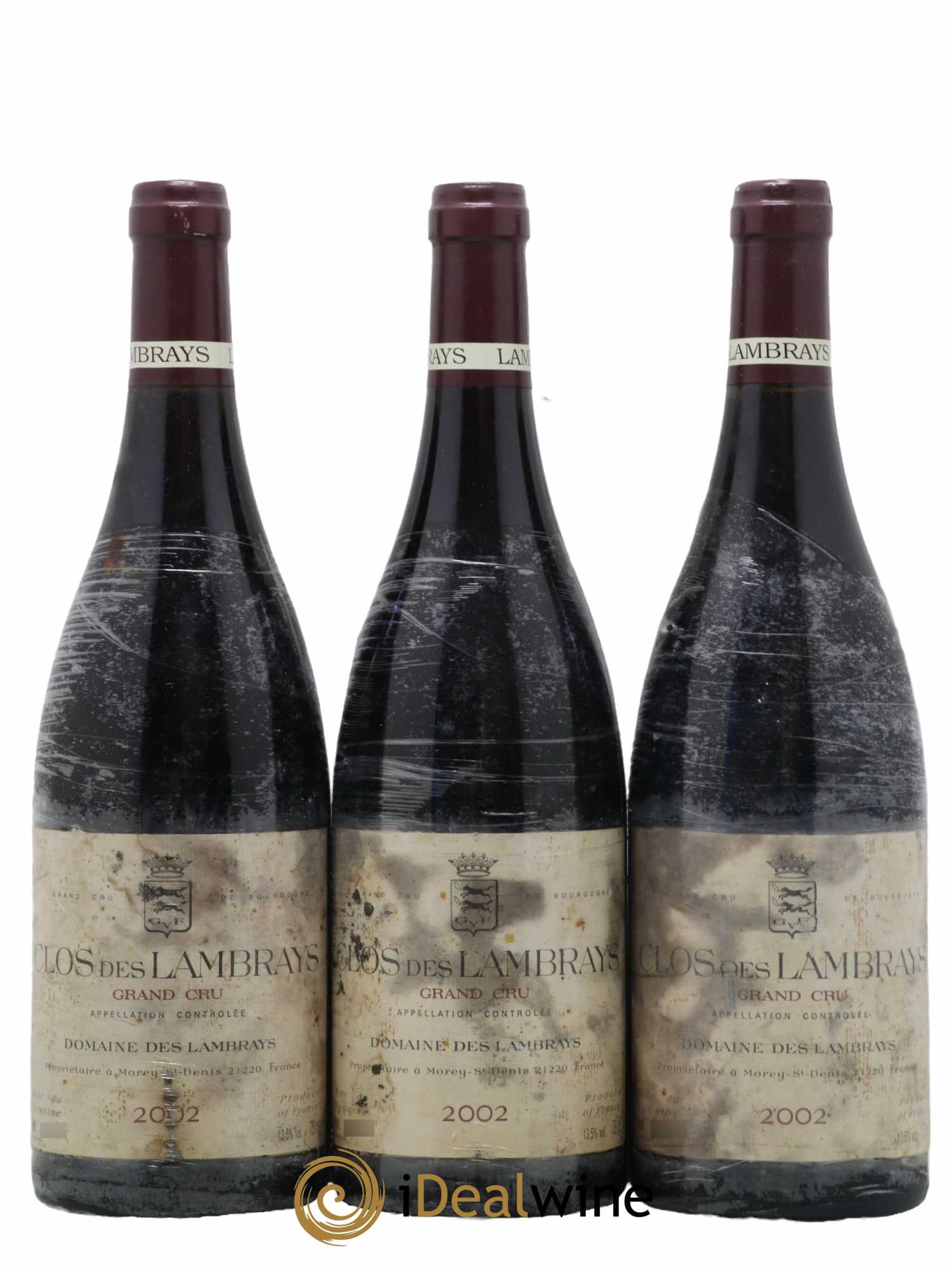 Clos des Lambrays Grand Cru Domaine des Lambrays 2002 - Lot de 3 bouteilles - 0