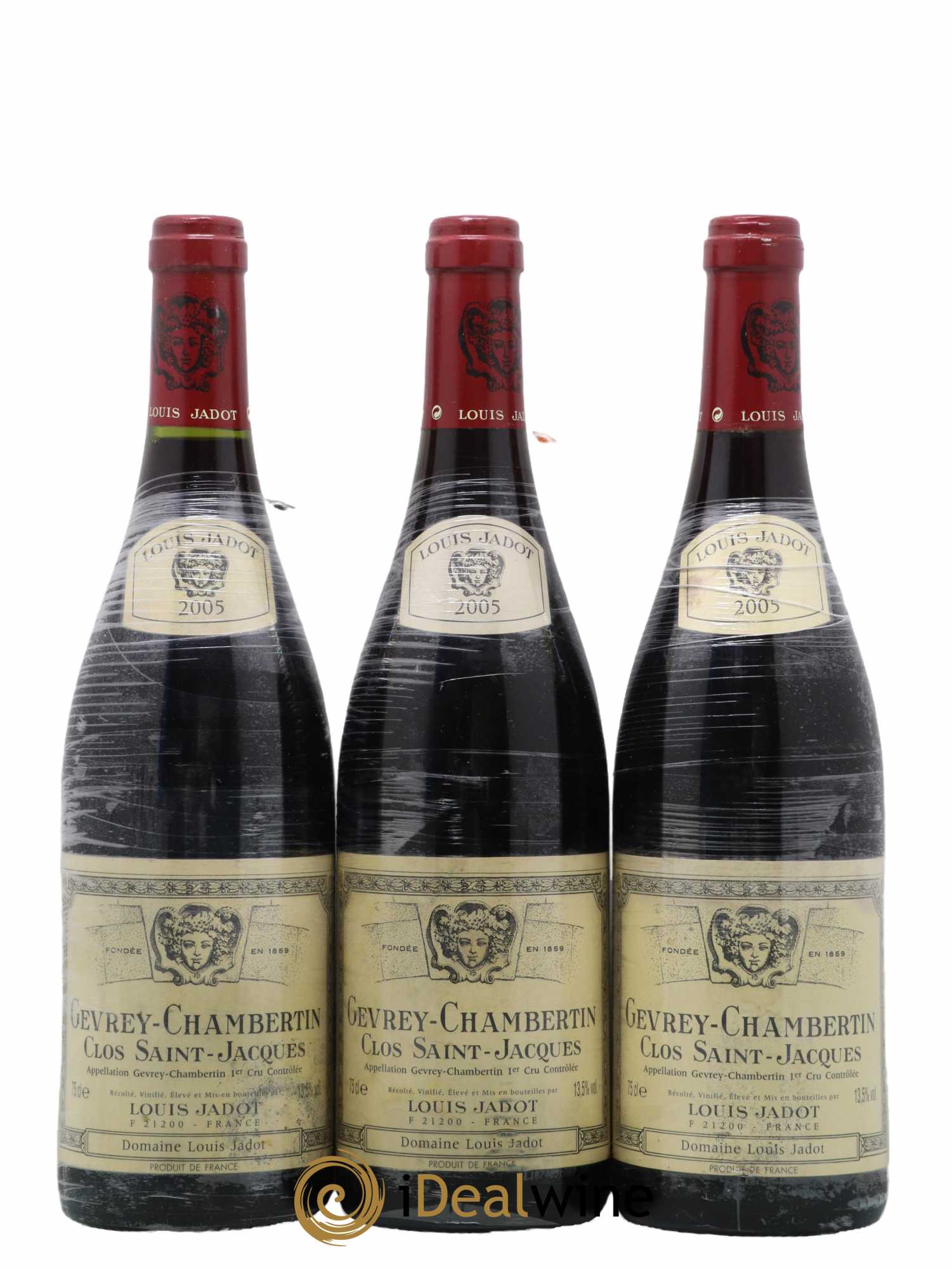 Gevrey-Chambertin 1er Cru Clos Saint Jacques Domaine Louis Jadot 2005 - Lotto di 3 bottiglie - 0