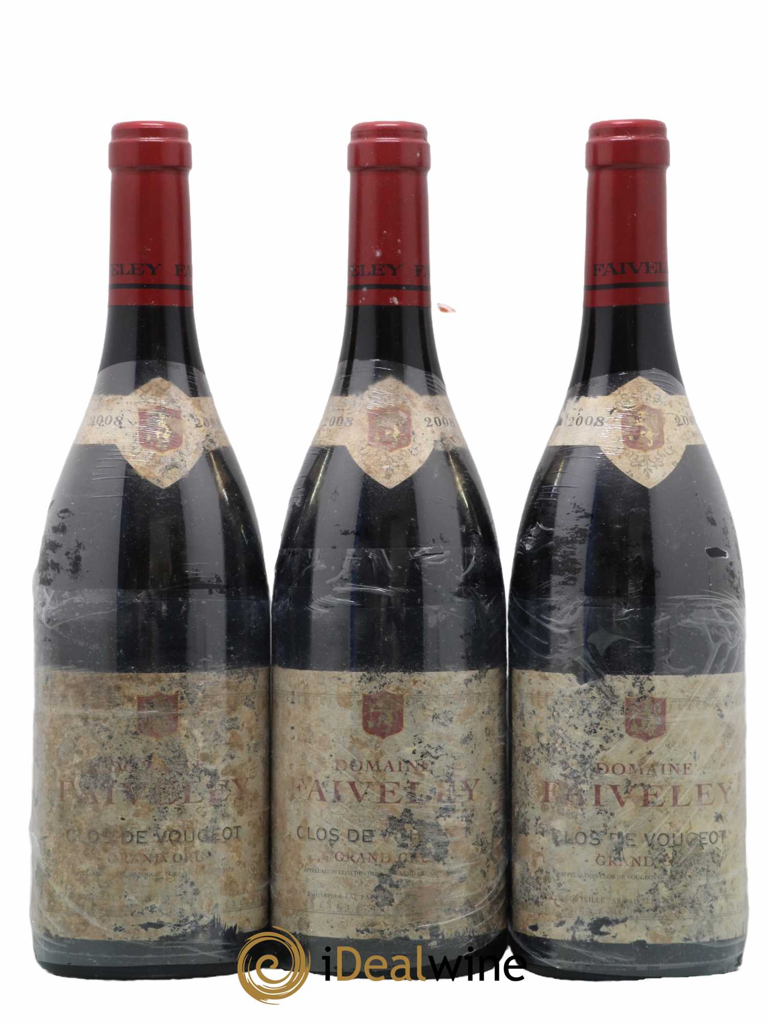 Clos de Vougeot Grand Cru Faiveley 2008 - Lot de 3 bouteilles - 0