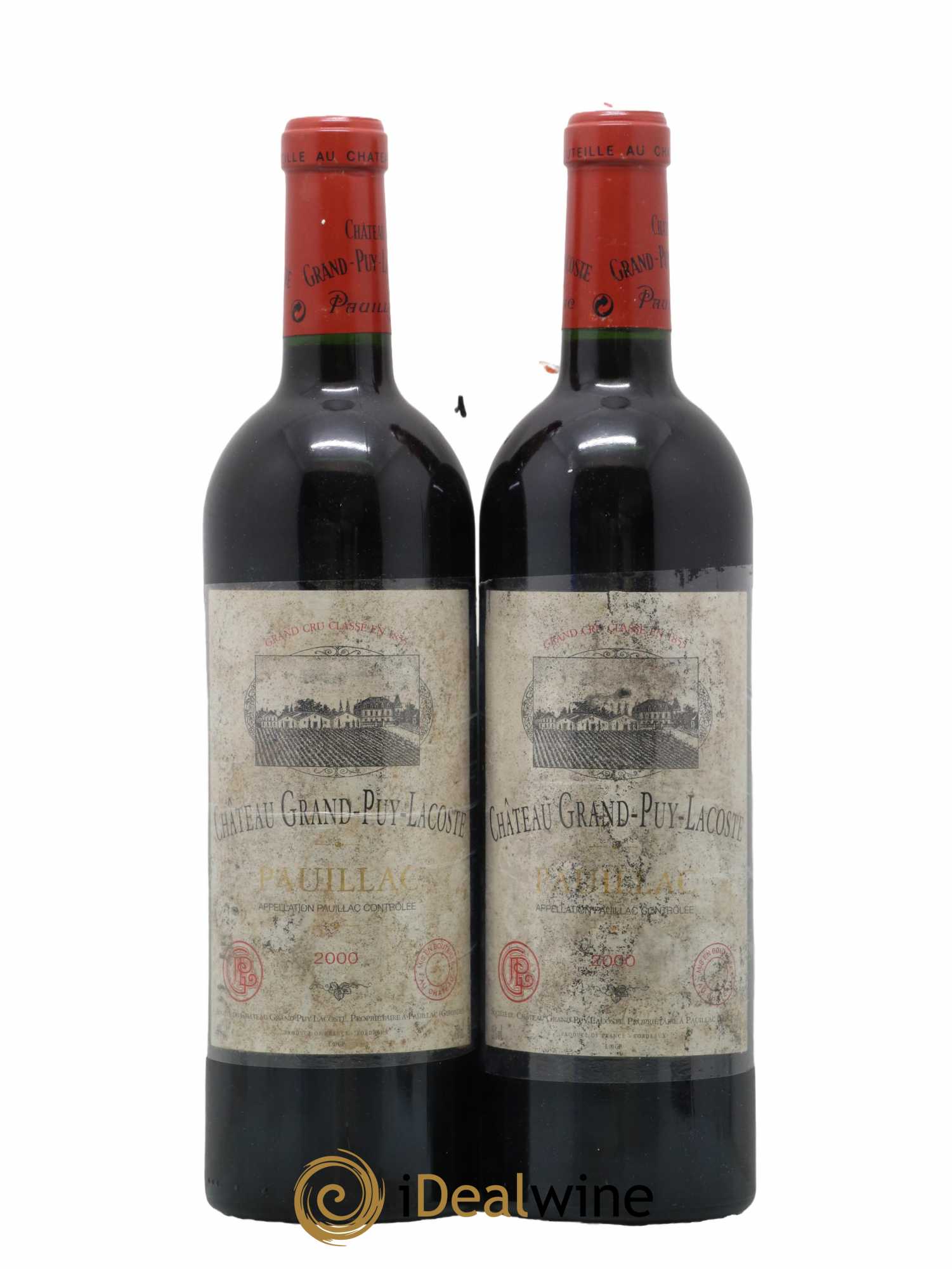 Château Grand Puy Lacoste 5ème Grand Cru Classé 2000 - Lot de 2 bouteilles - 0