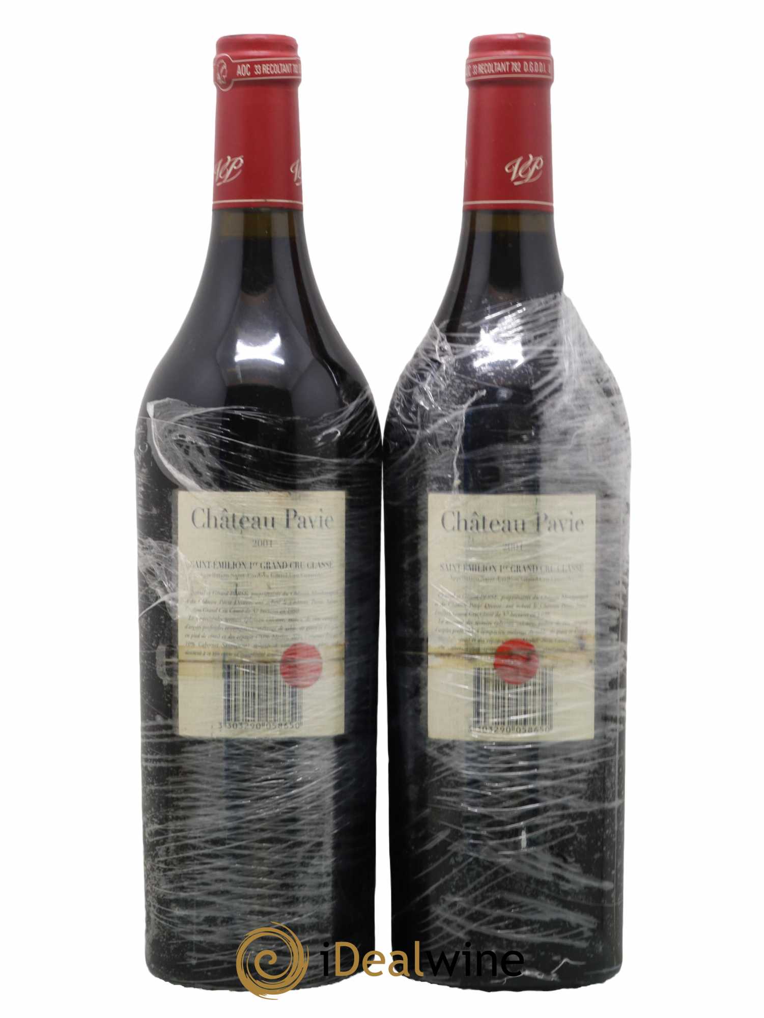 Château Pavie 1er Grand Cru Classé A 2001 - Lot de 2 bouteilles - 1
