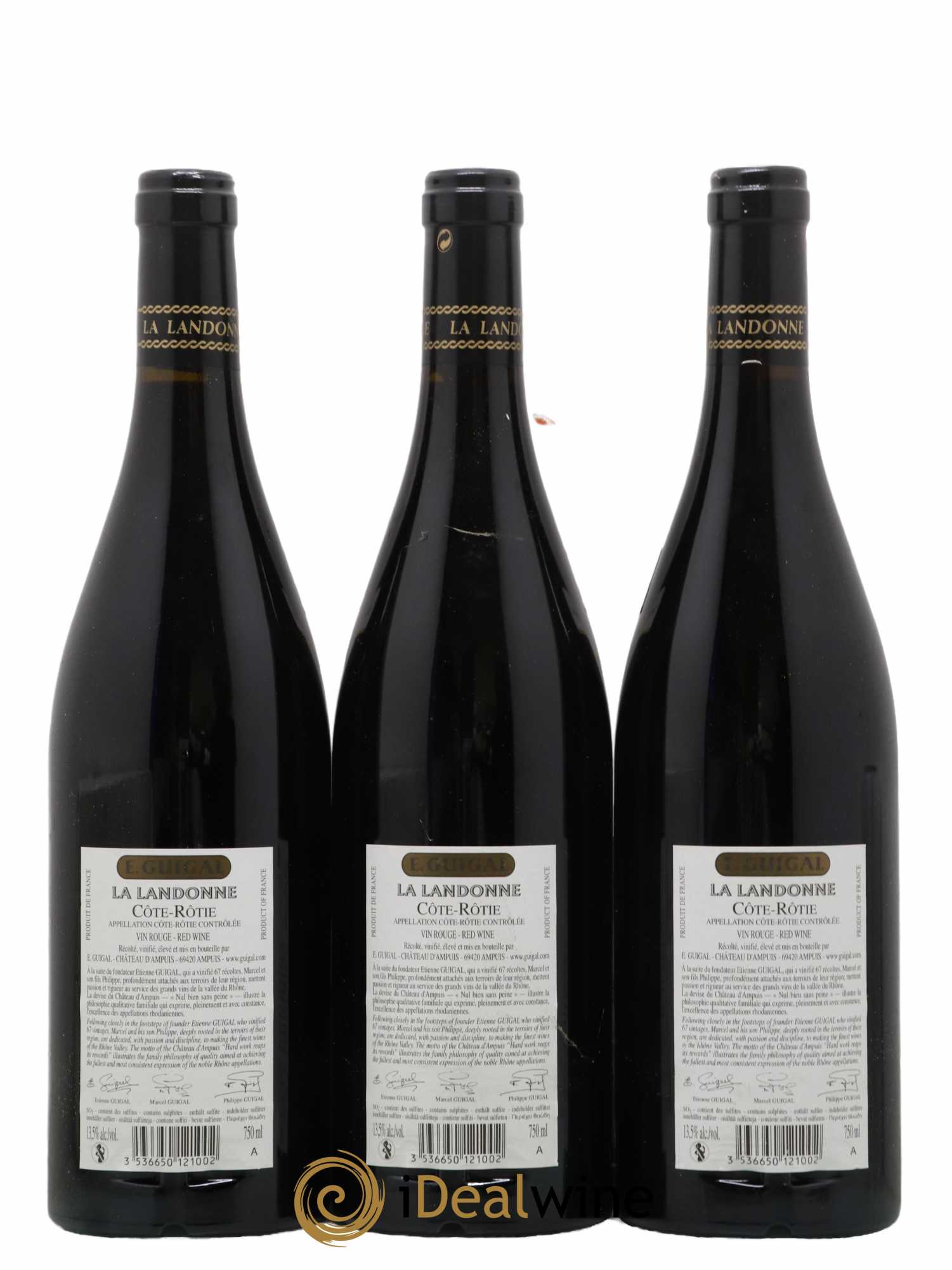 Côte-Rôtie La Landonne Guigal 2012 - Lot de 3 bouteilles - 1