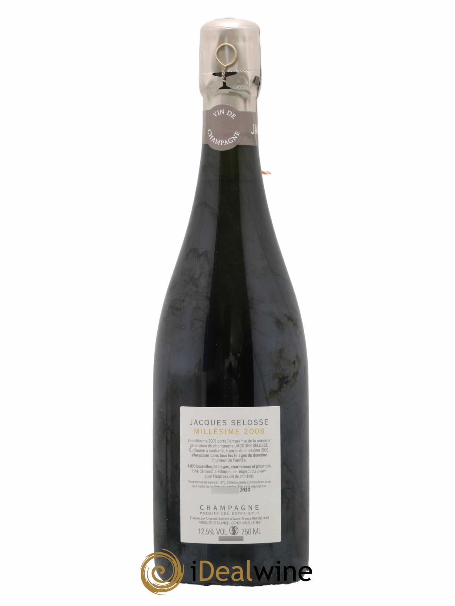 1er Cru Millésimé Extra-Brut Jacques Selosse 2008 - Lot de 1 bouteille - 1