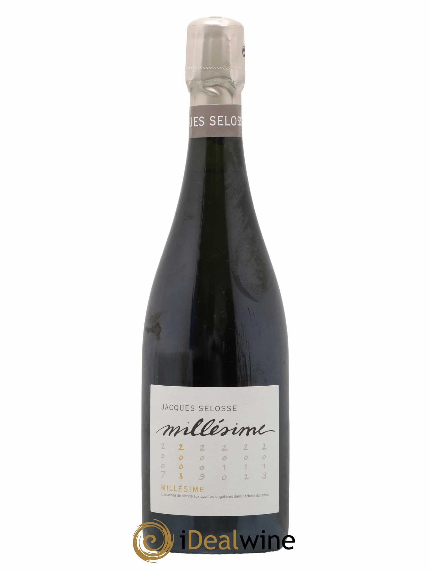 1er Cru Millésimé Extra-Brut Jacques Selosse 2008 - Lot de 1 bouteille - 0