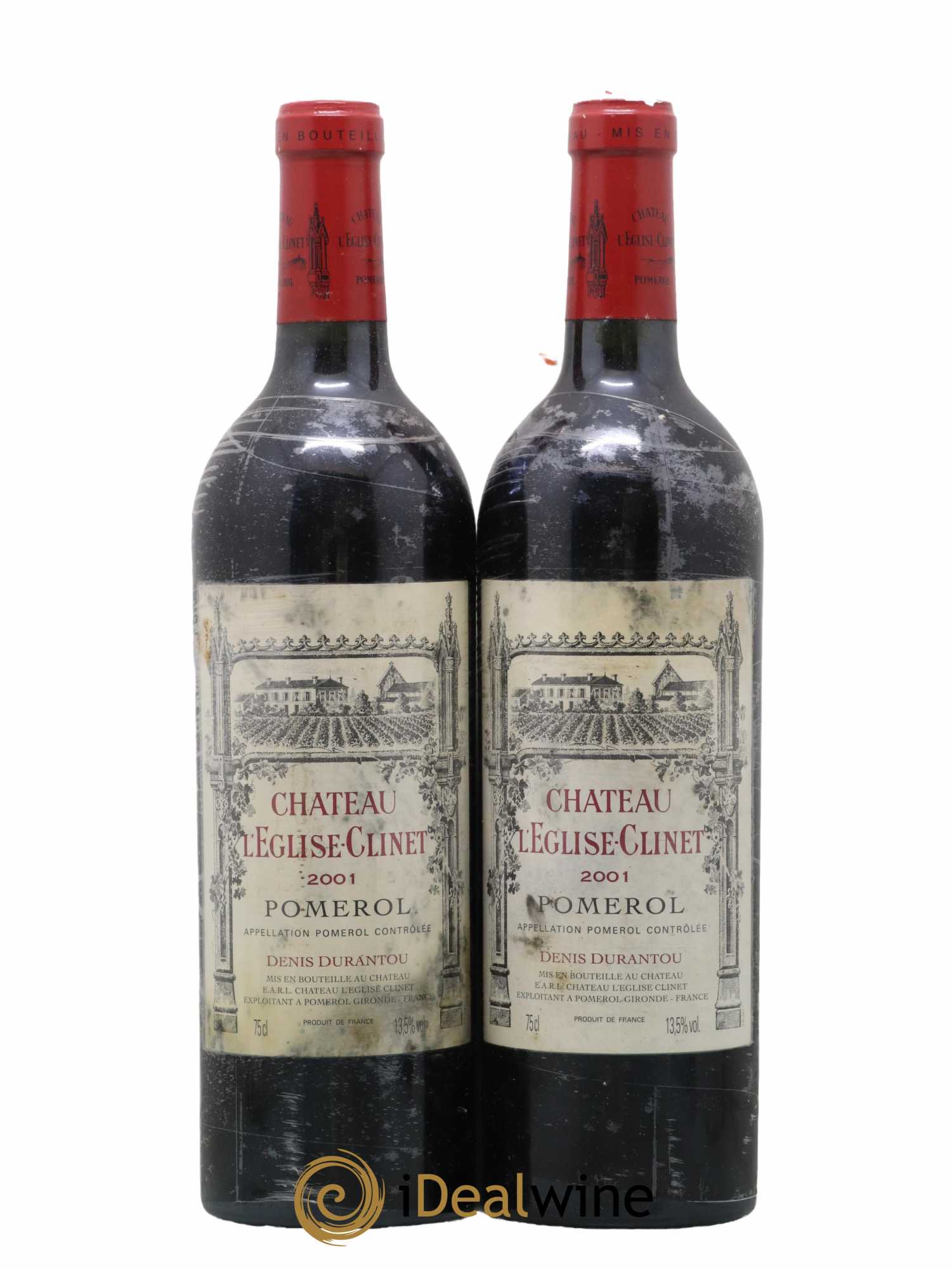 Château l' Église Clinet 2001 - Lot de 2 bouteilles - 0