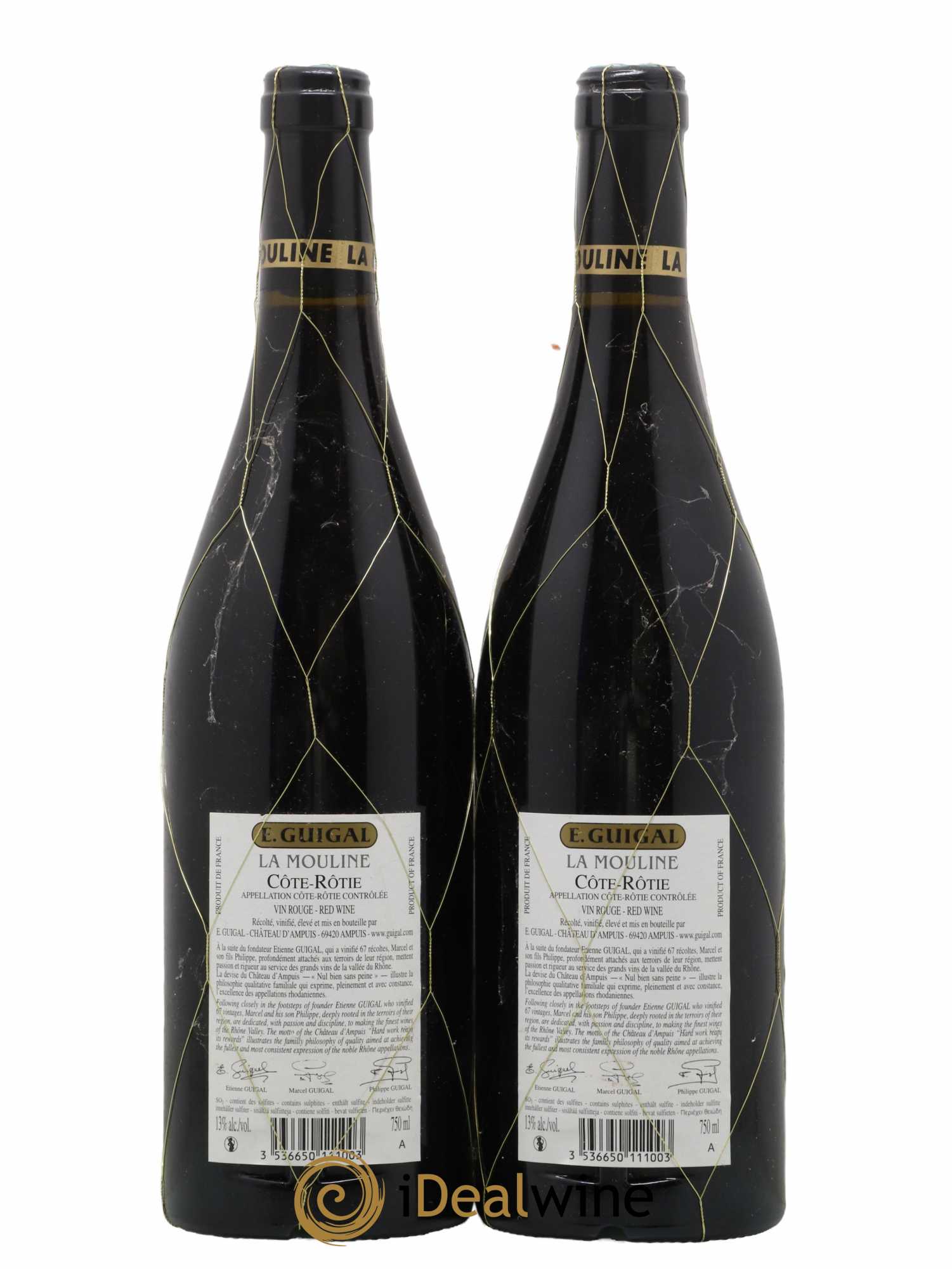 Côte-Rôtie La Mouline Guigal 2011 - Lot de 2 bouteilles - 1